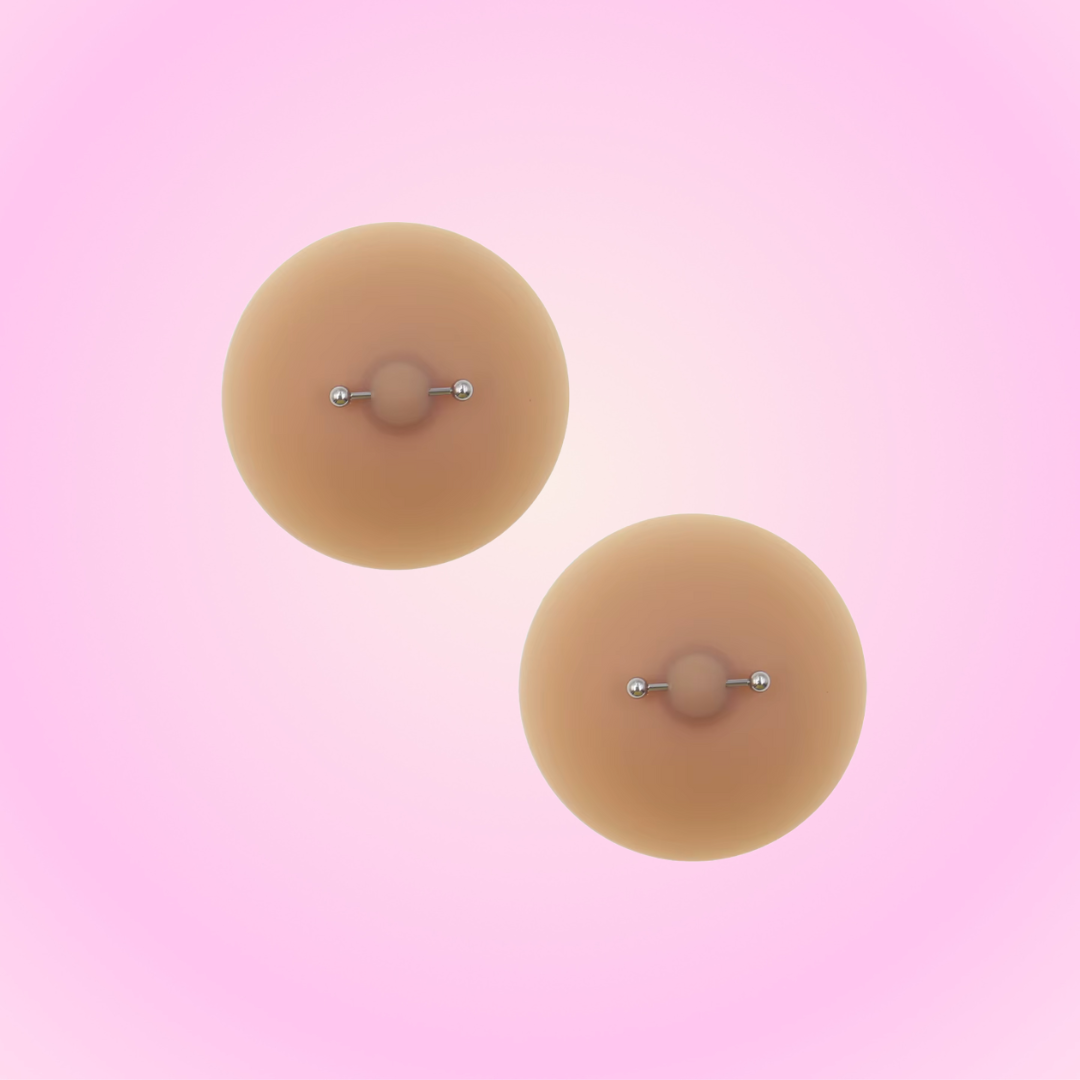 Fake Boobie Piercing Cover