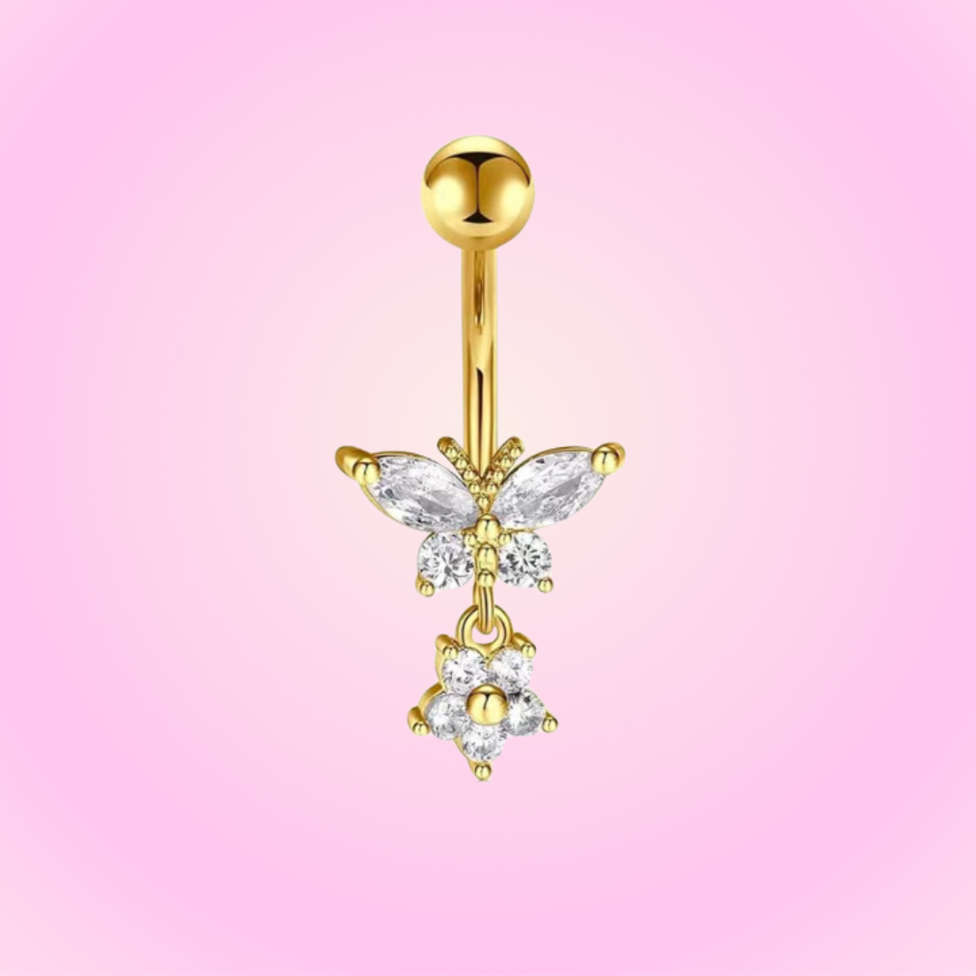 Belly Butterfly Piercing