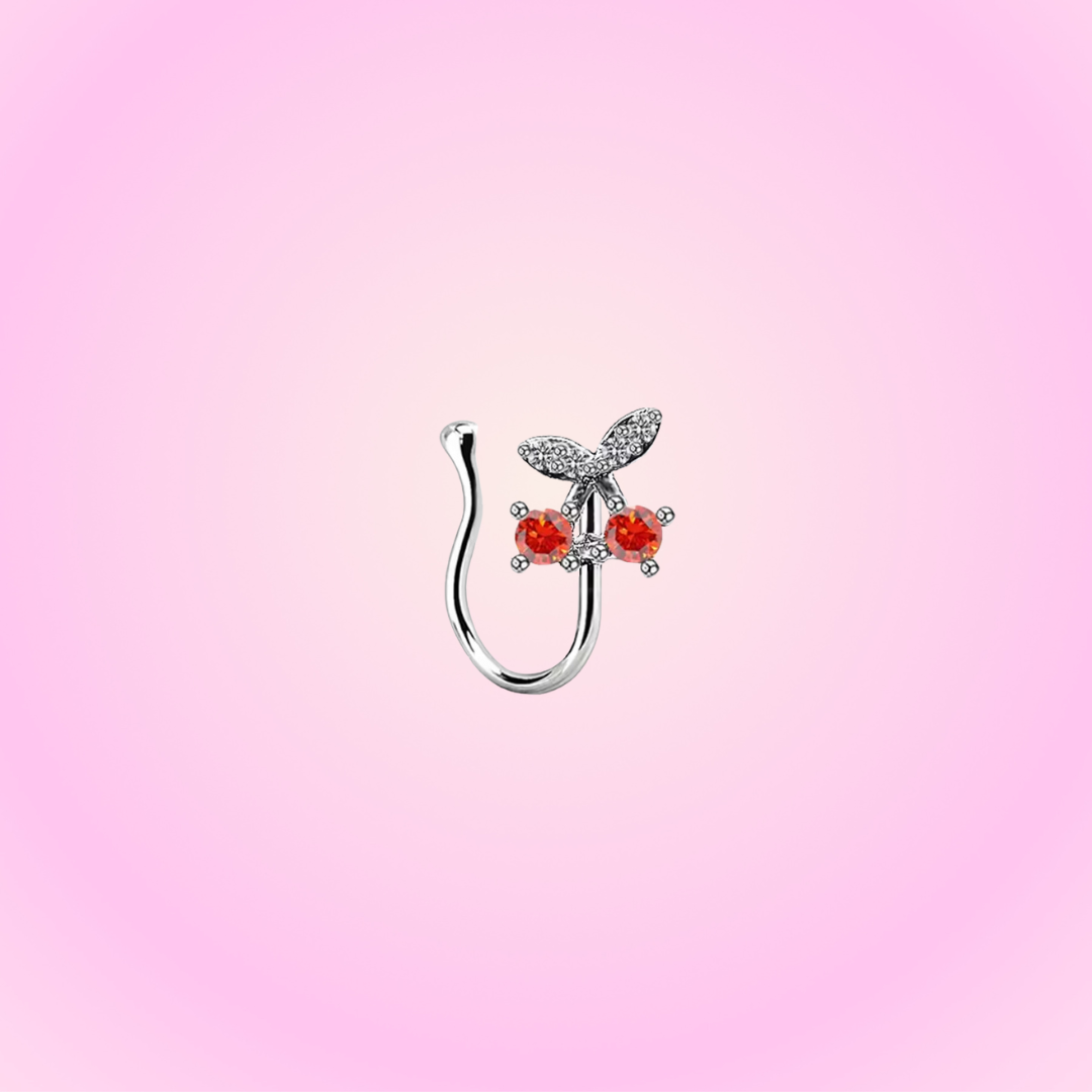 Faux Piercing Nez Papillon