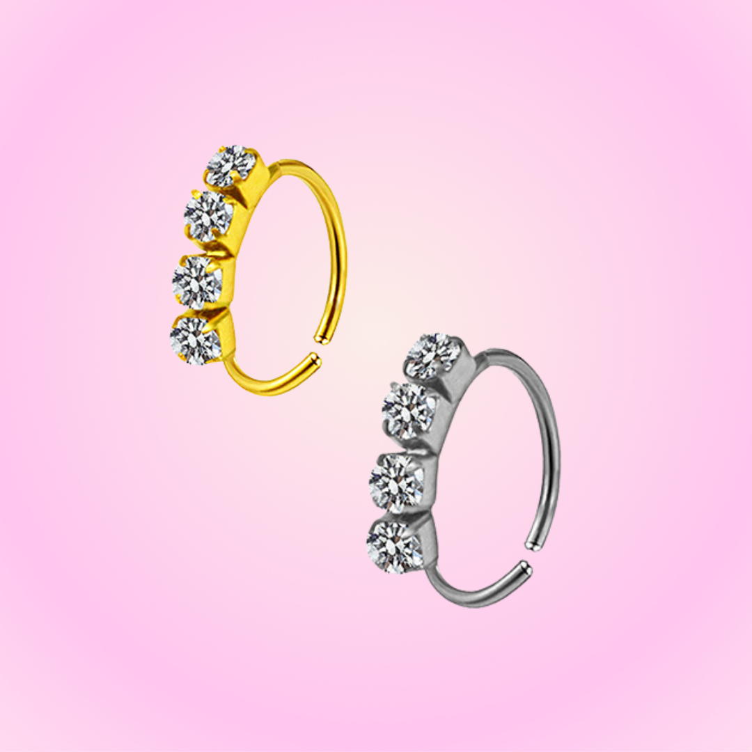 Nose & Ear Piercing Ring Sparkle