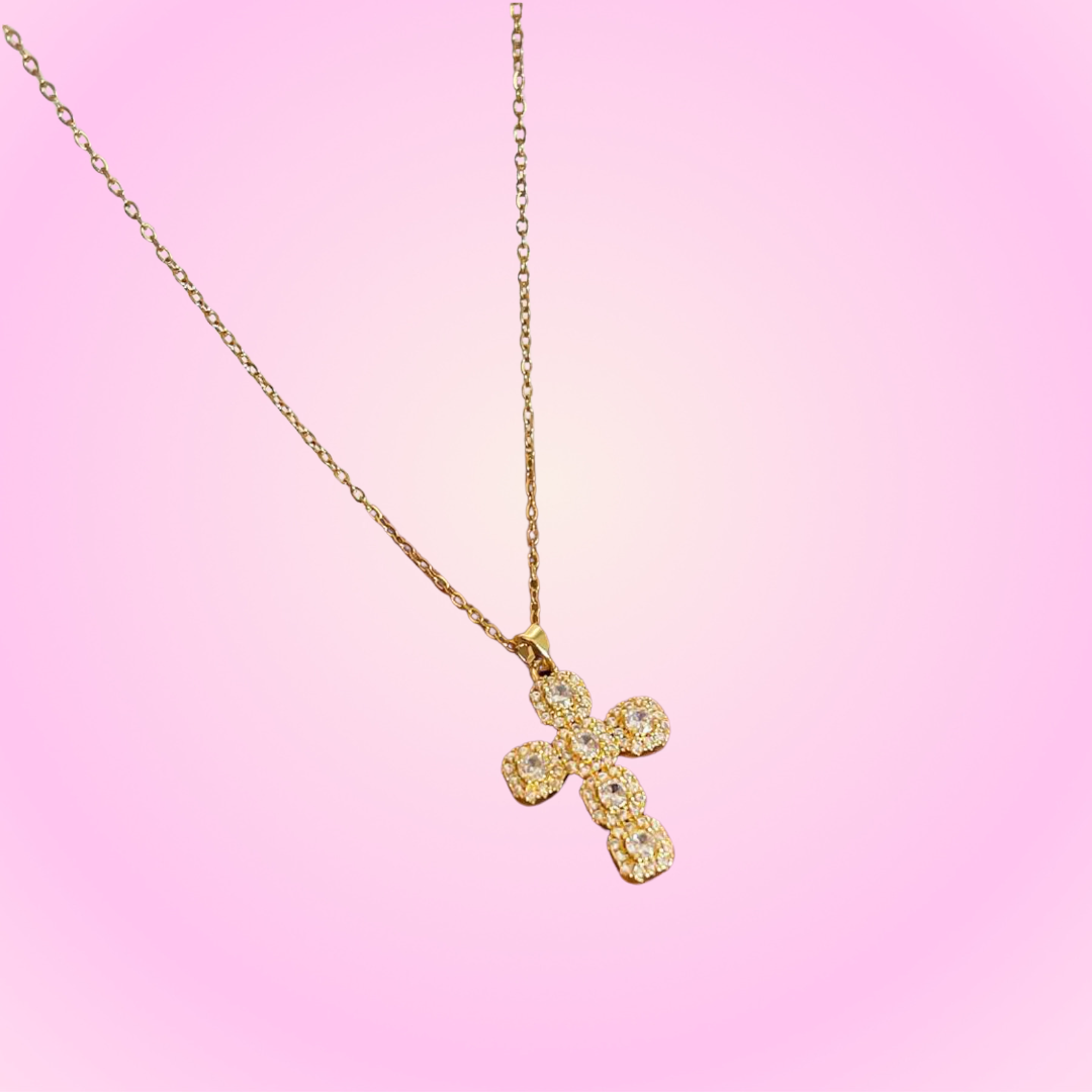 Jewel Cross Necklace