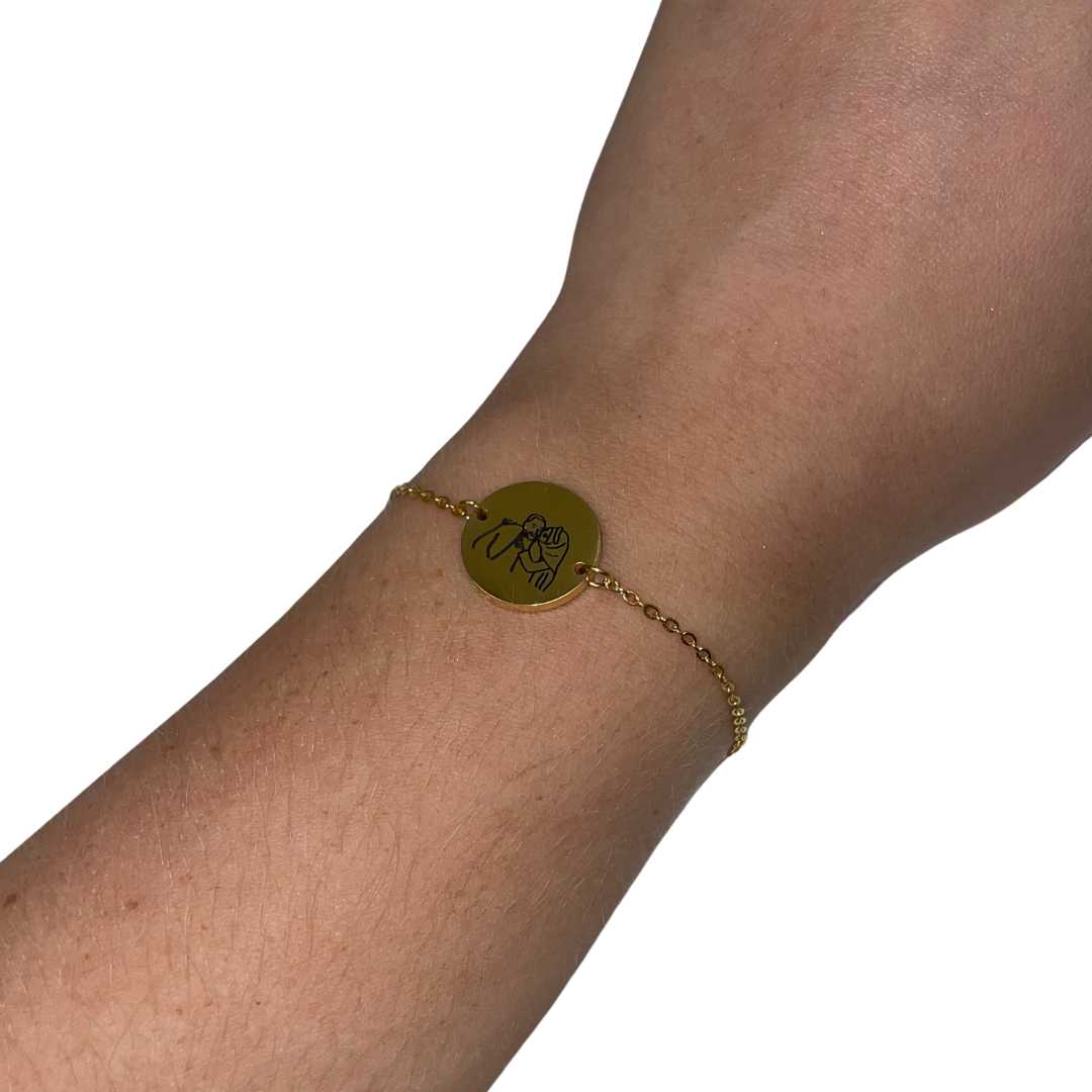 Custom Picture Coin Bracelet