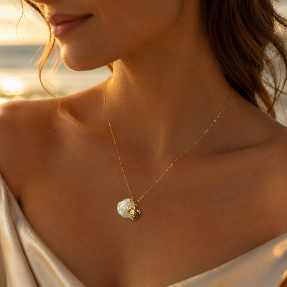 Gold Coast Turtle Necklace