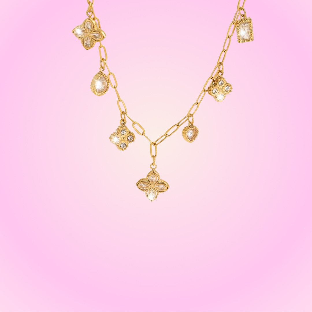 Lotus Charm Necklace