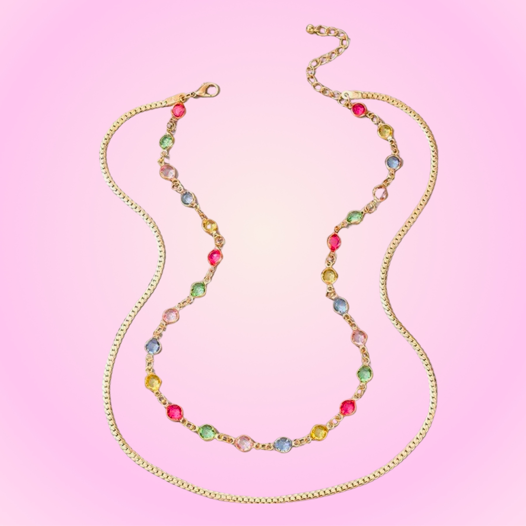 Golden Harmony Duo Necklace