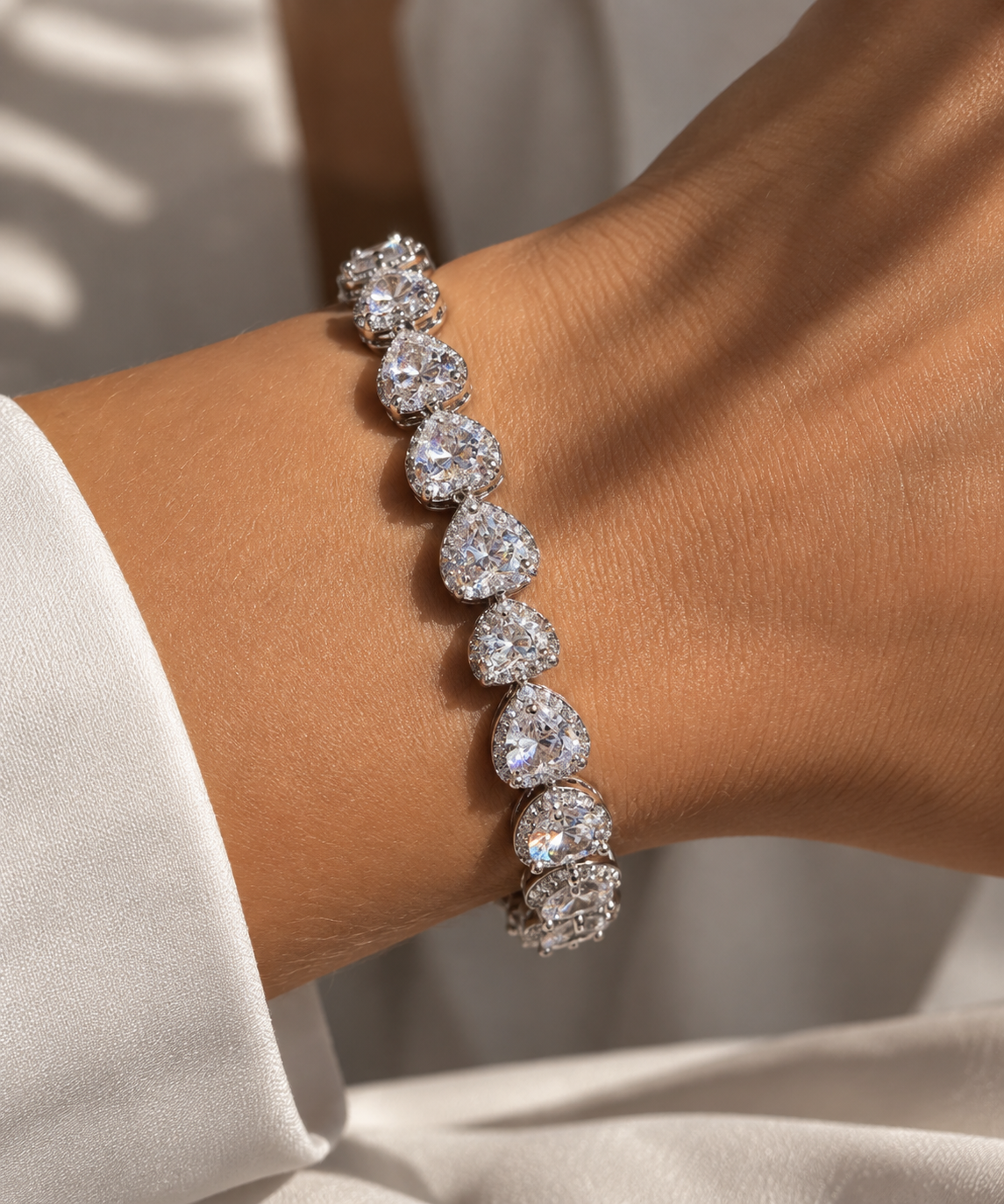 925 Luxury Heart Bracelet