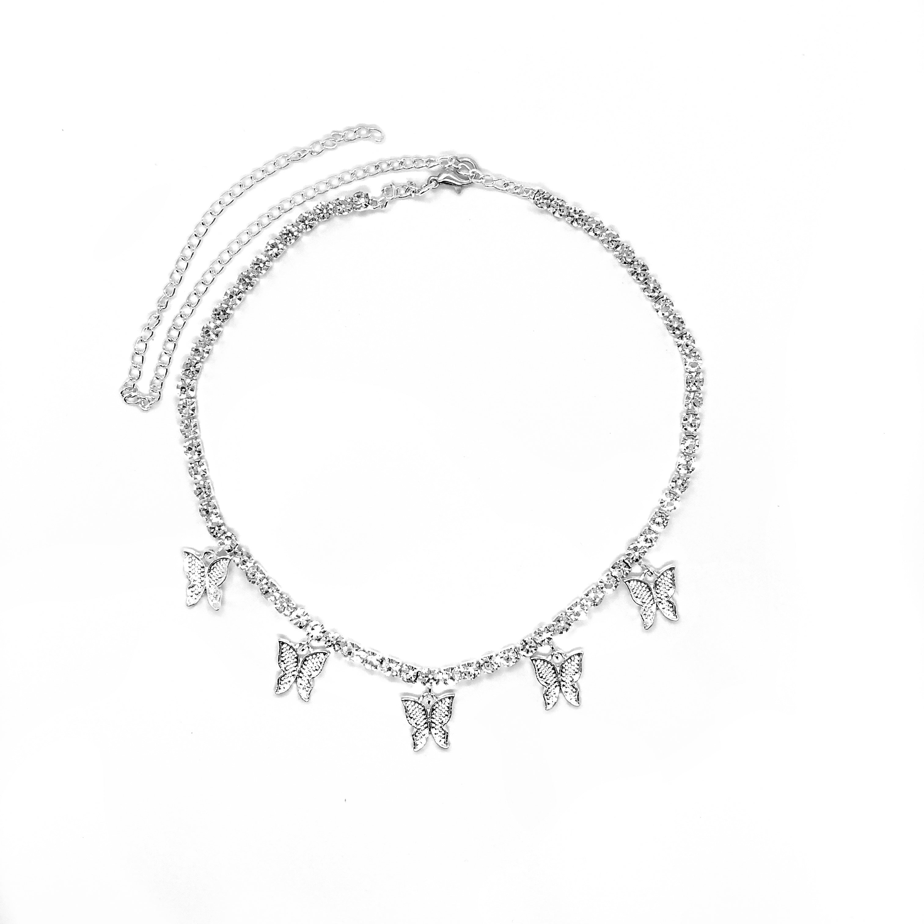 Butterfly Iced Out Necklace