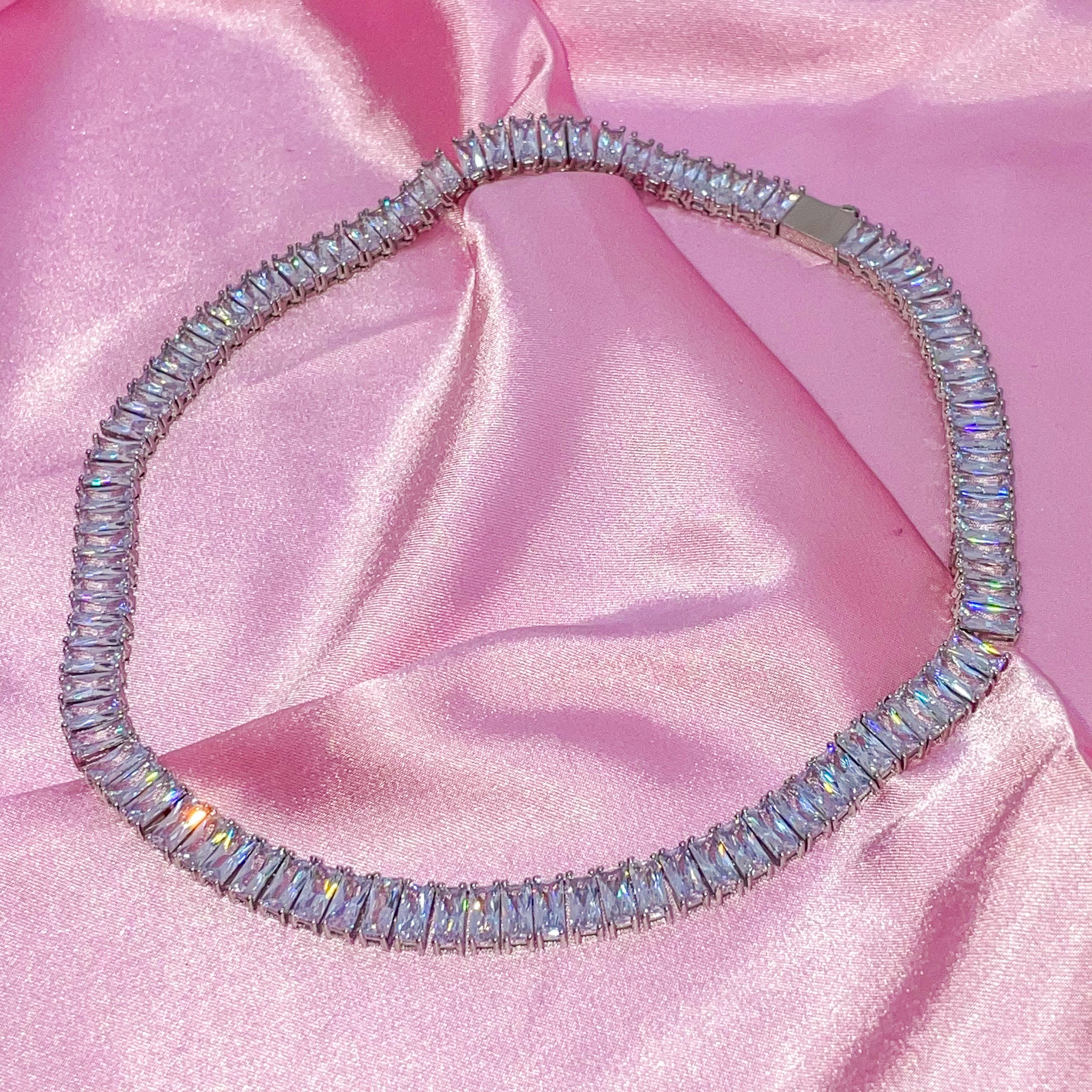 Luxury Baguette Chain Silver