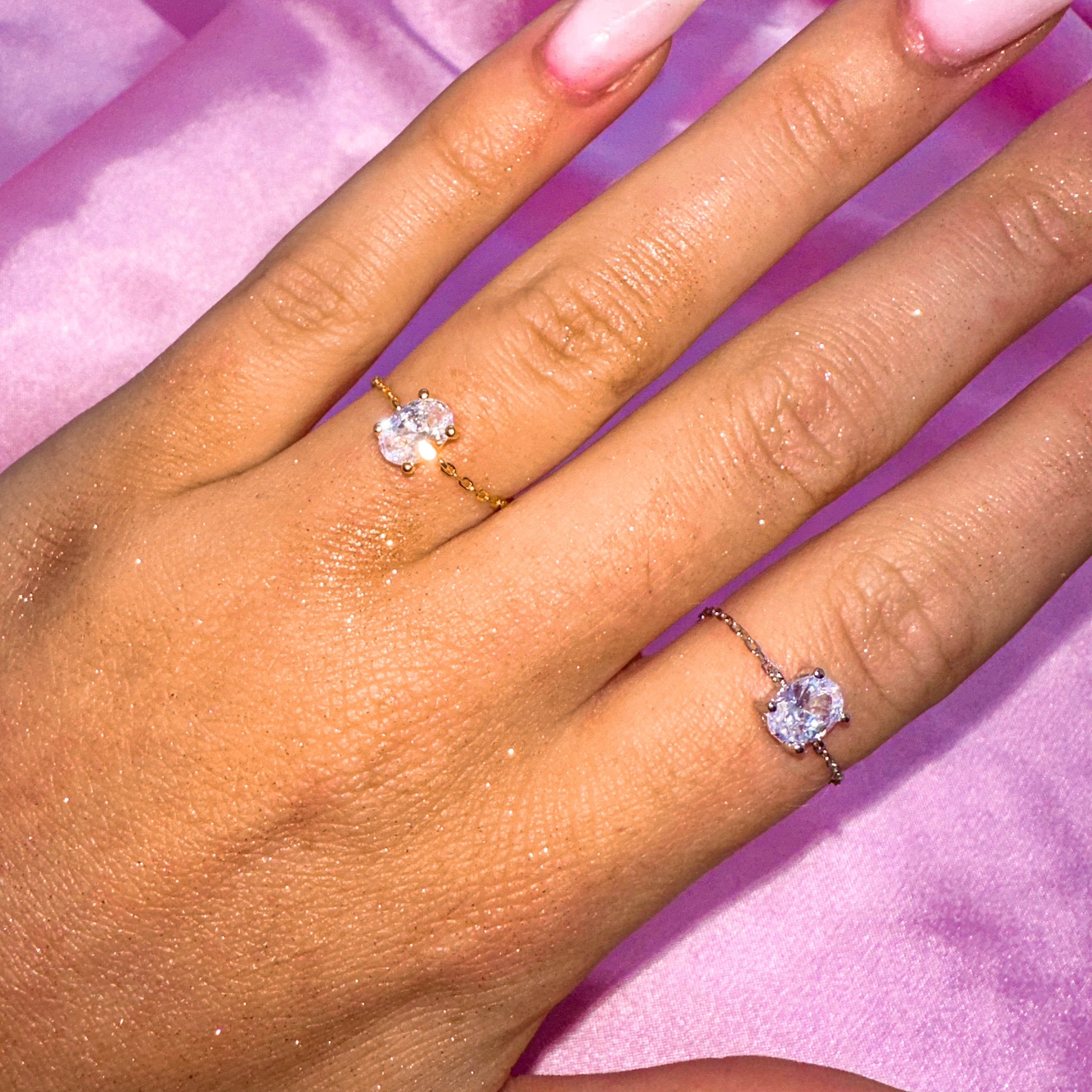 925 Chain Ring Céleste