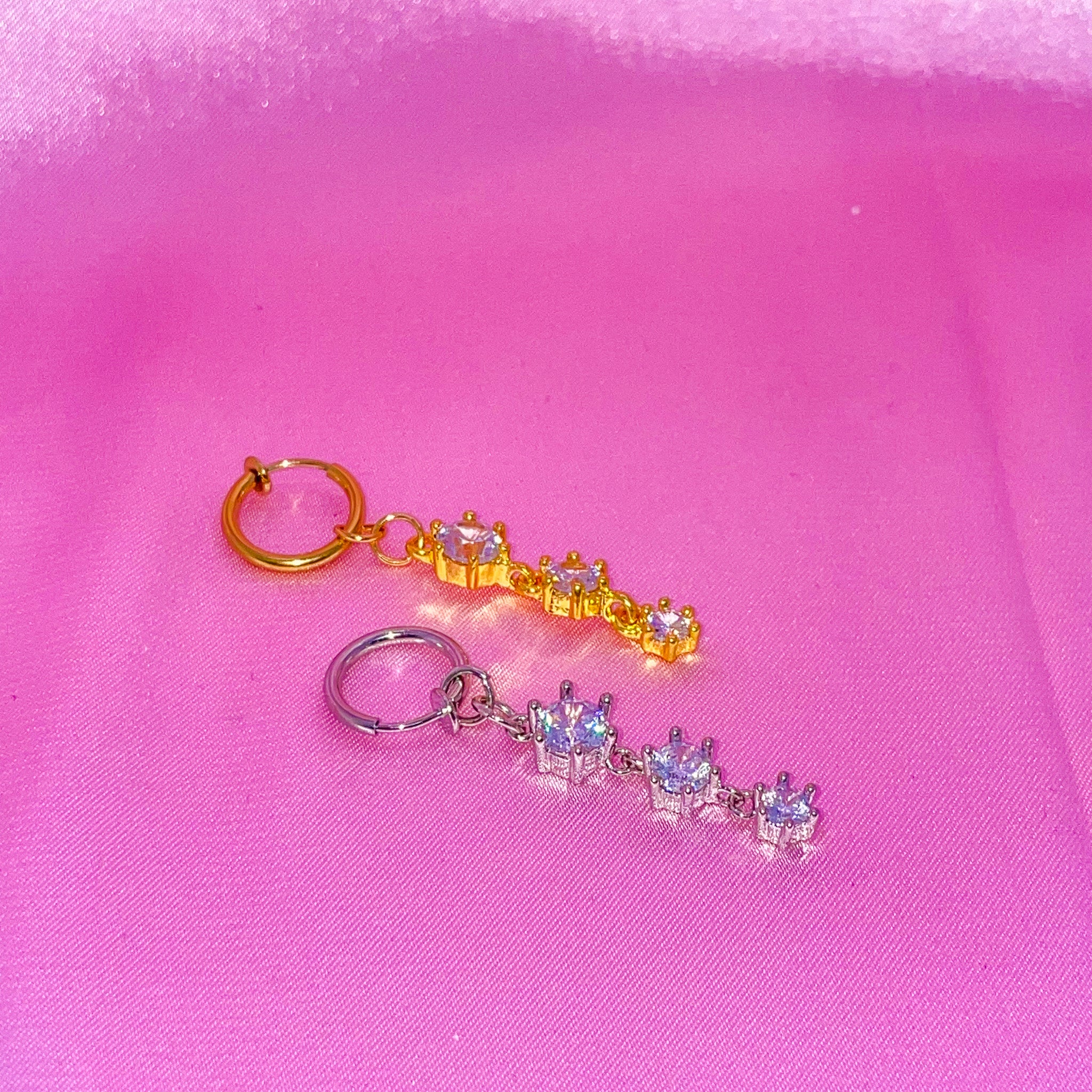 Fake Belly Piercing Glitter