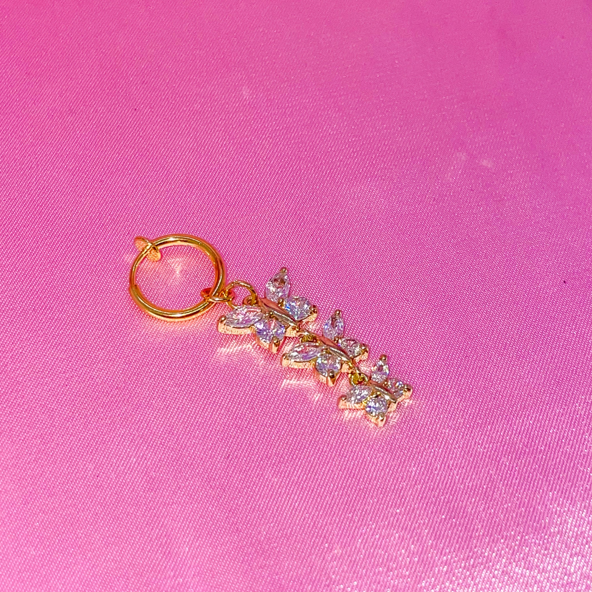 Fake Belly Piercing Butterfly