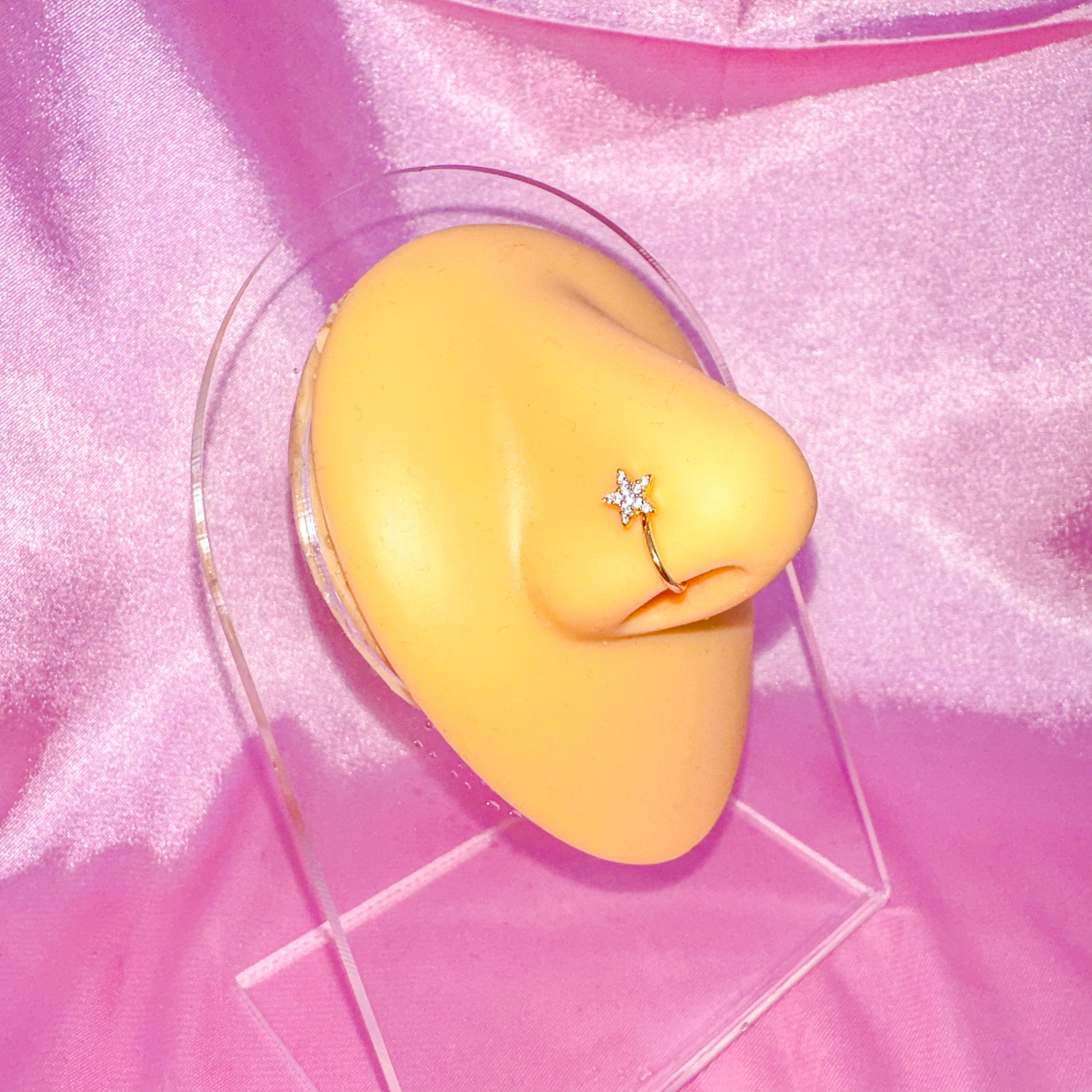 Faux Piercing Nez Papillon