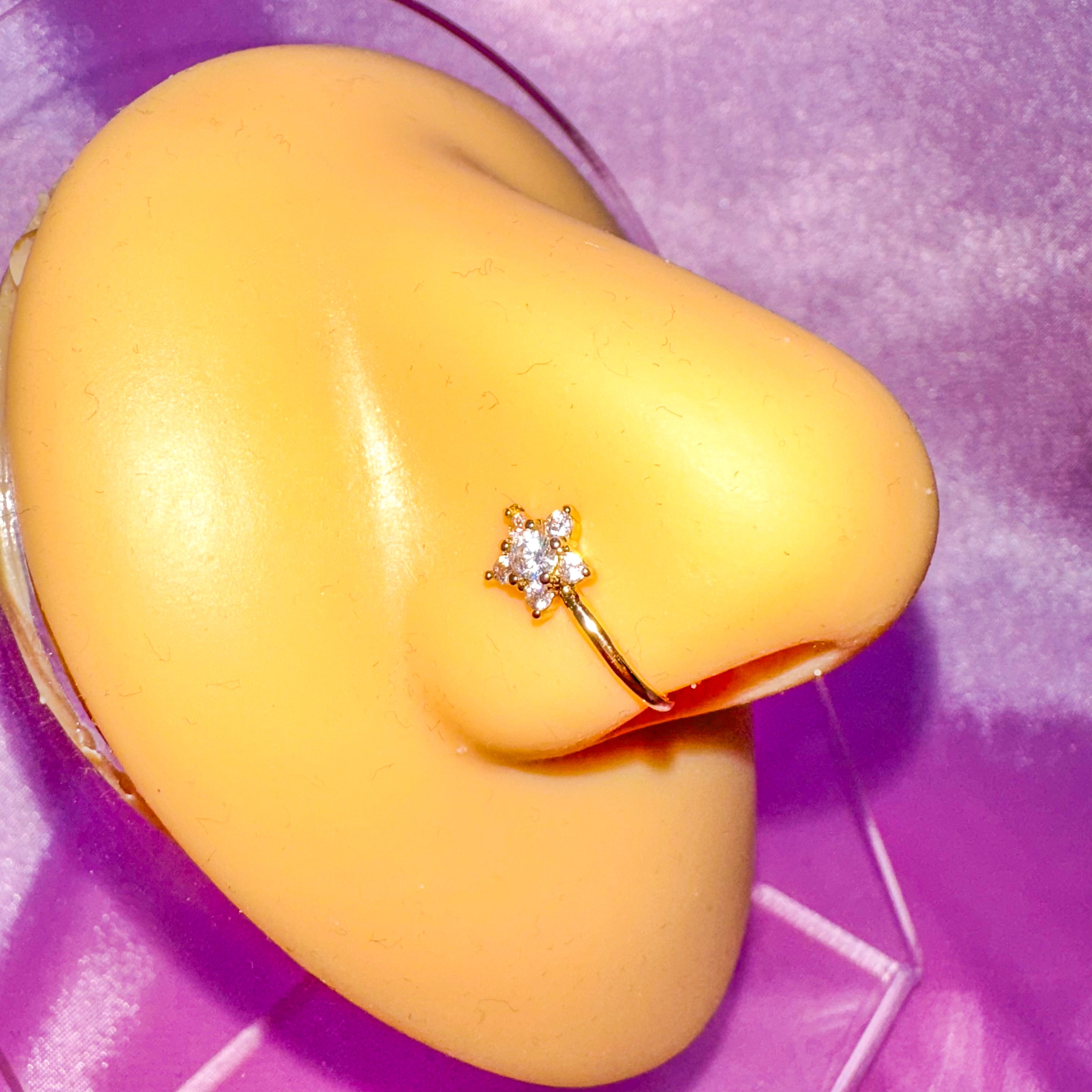 Faux Piercing Nez Papillon