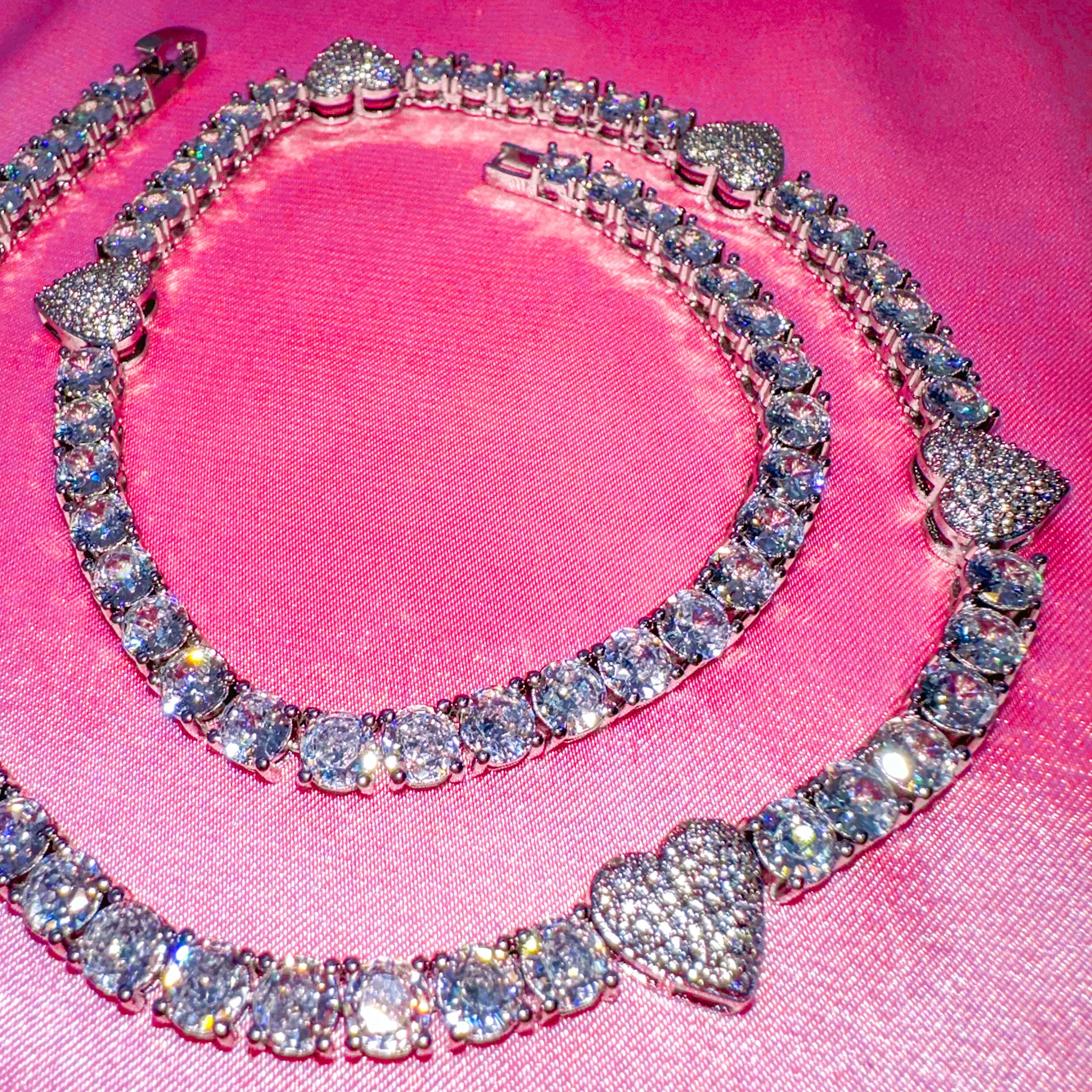 Luxury Tennis Chain Heart