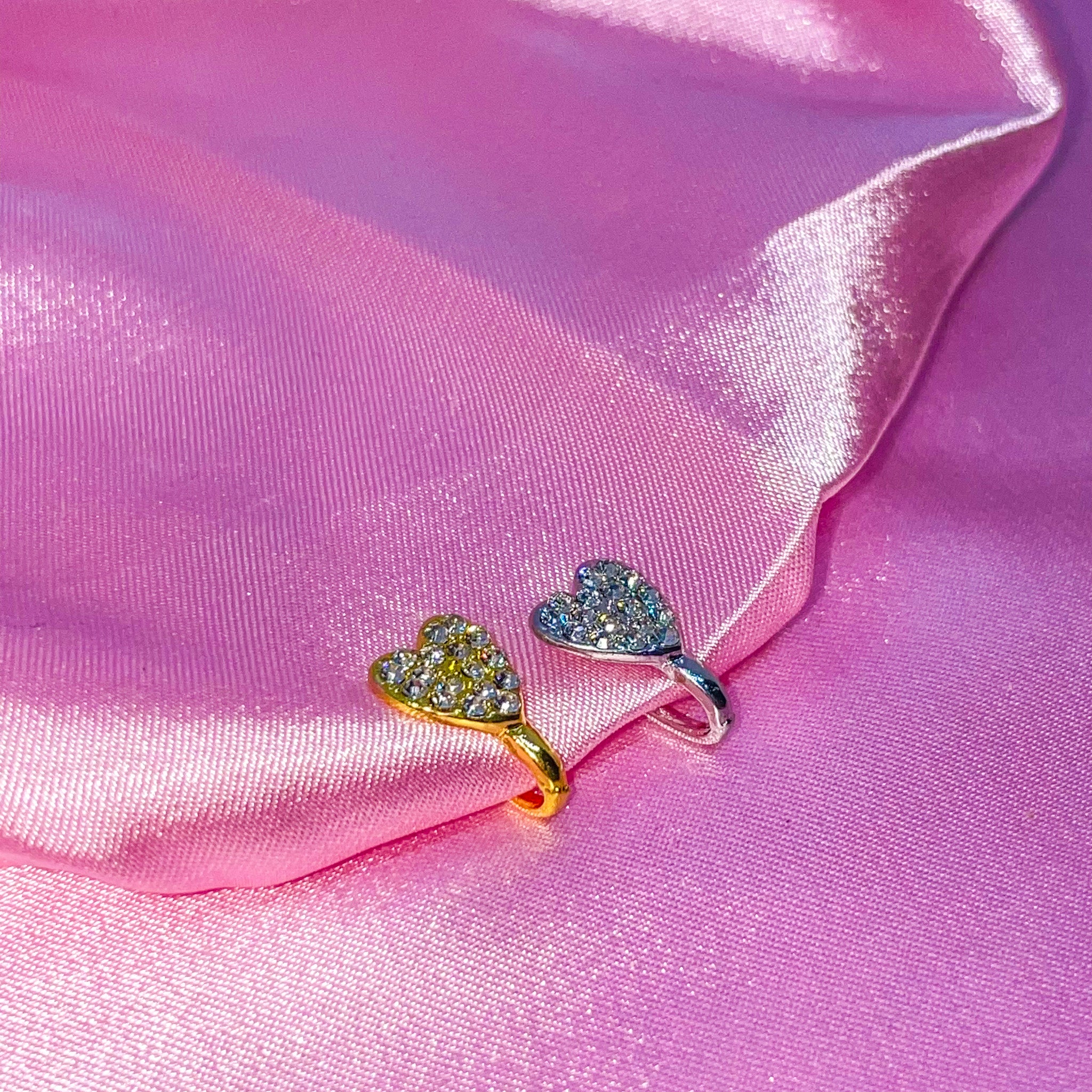 Fake Nose Piercing Heart