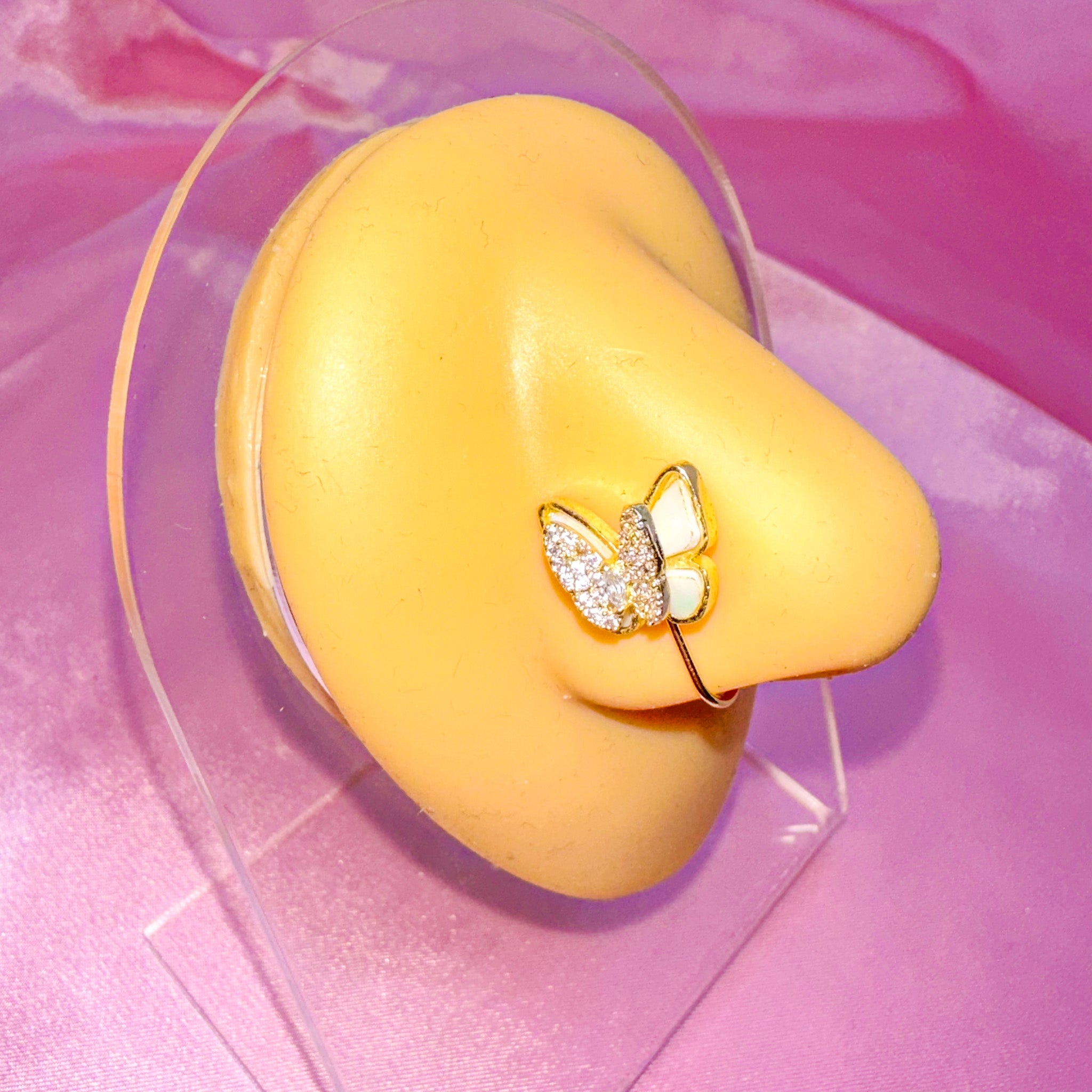 Faux Piercing Nez Papillon