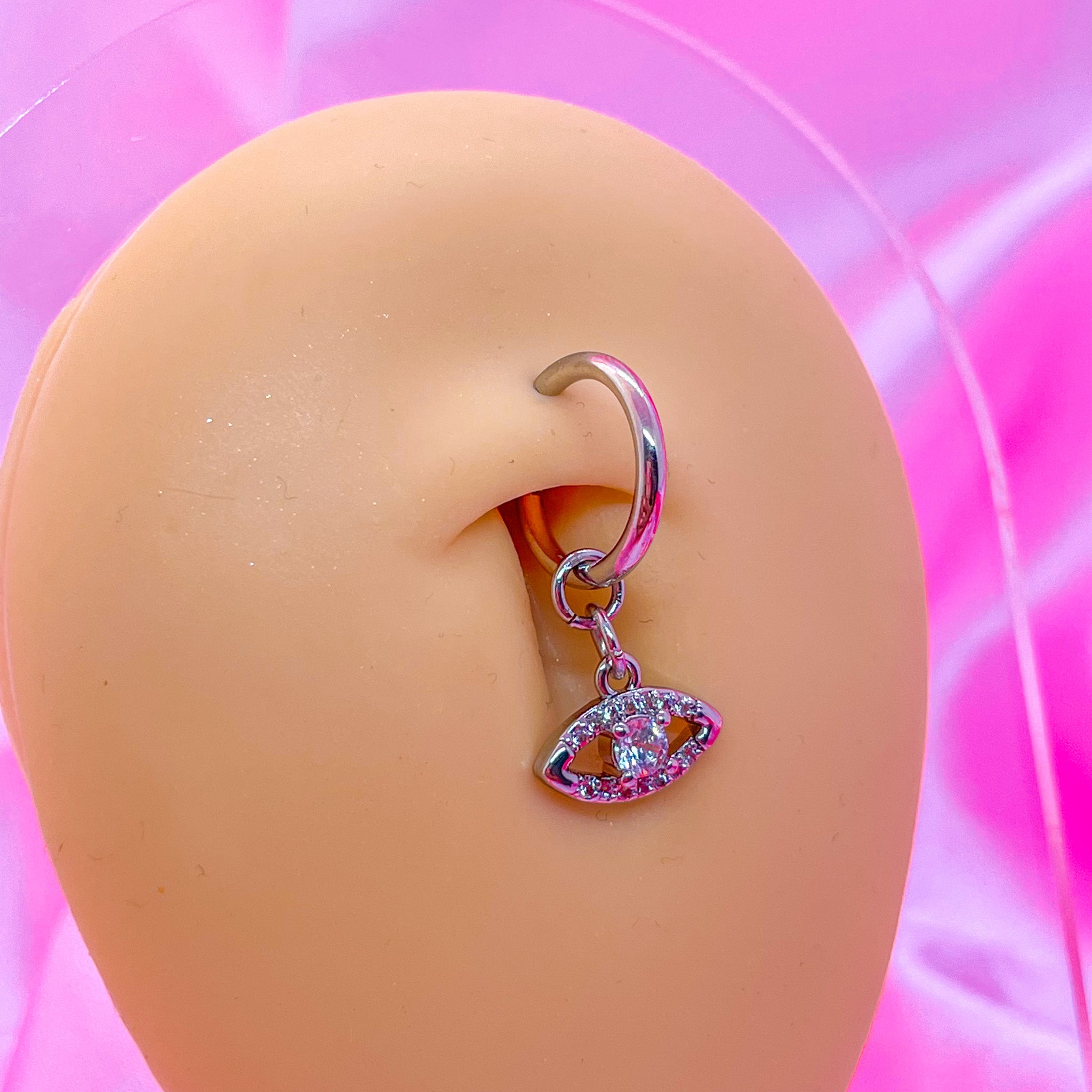 Faux Piercing Au Nombril Cerise