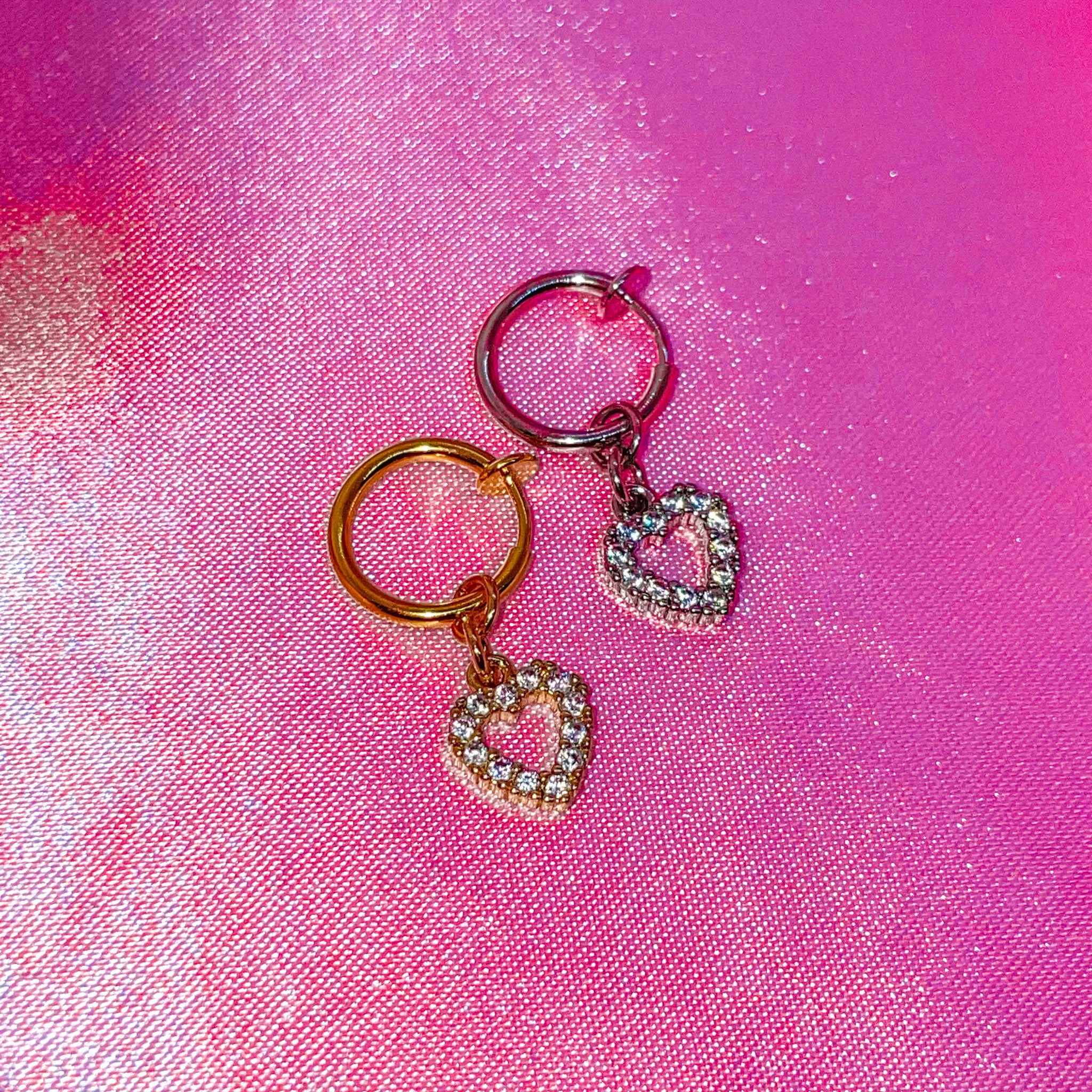 Fake Belly Piercing Icy Heart