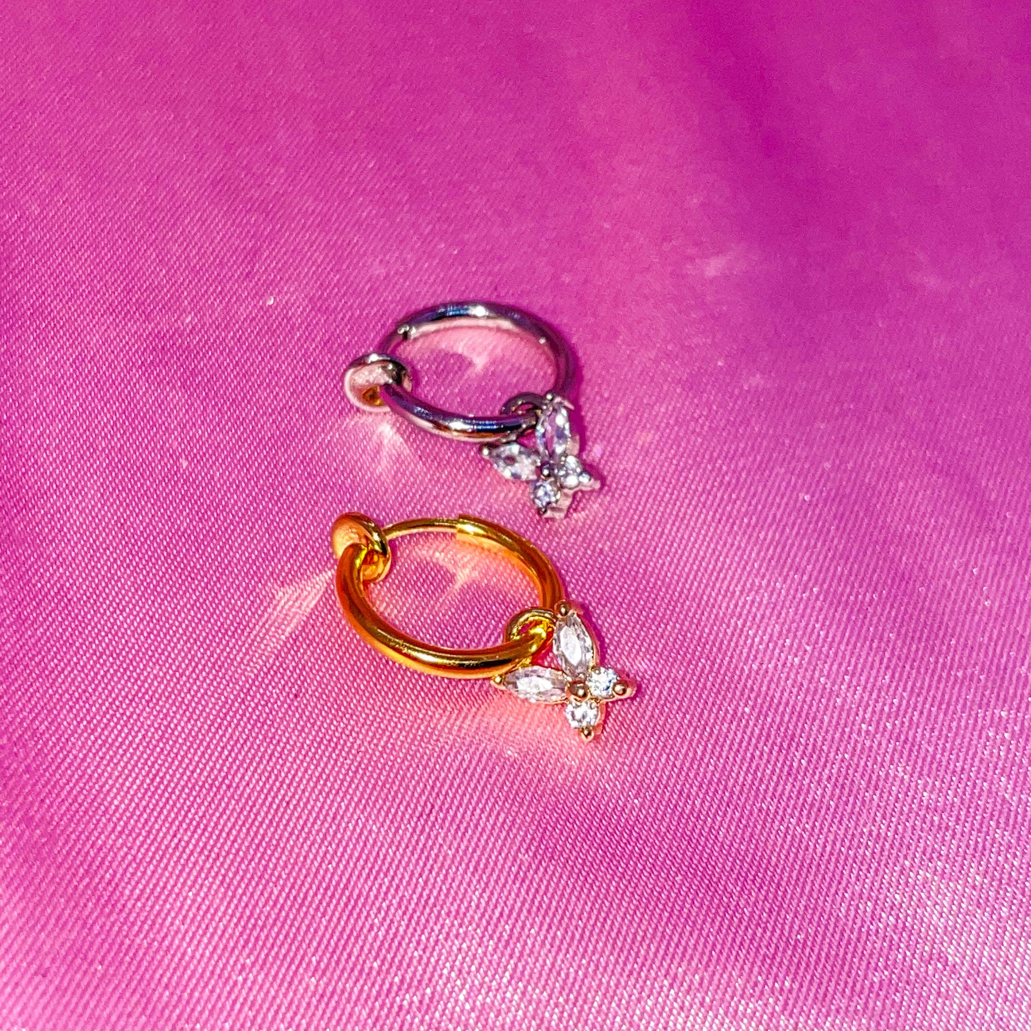 Fake Belly Piercing Mini Butterfly