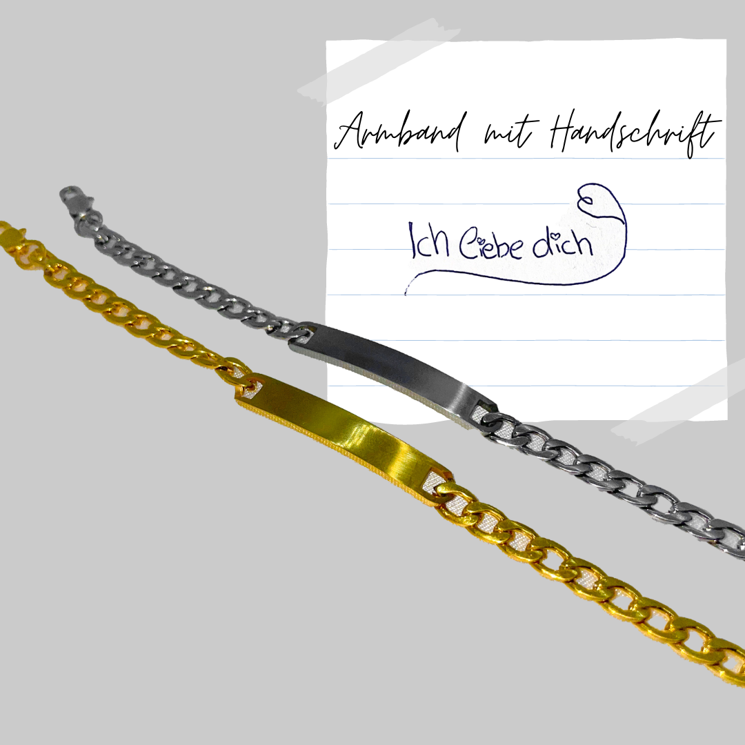 Custom Handwriting Partner Bracelets 2 Pieces