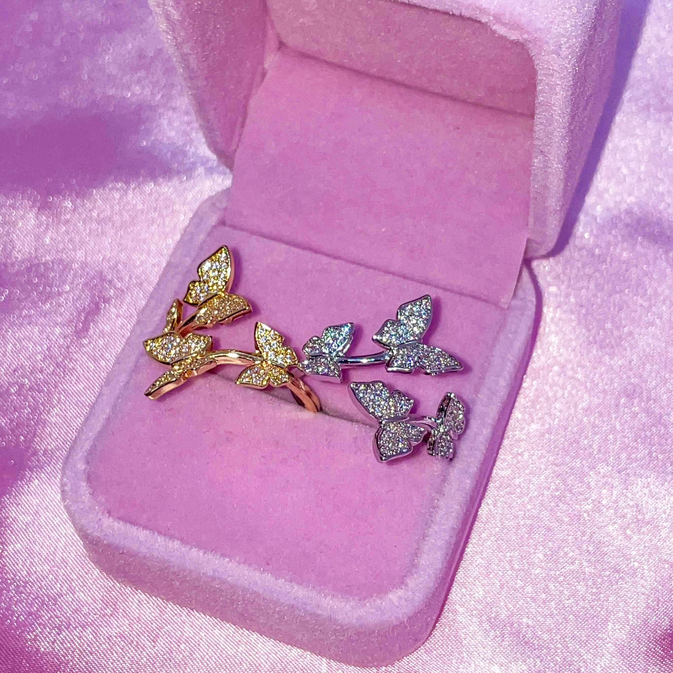925 Icy Butterfly Ring