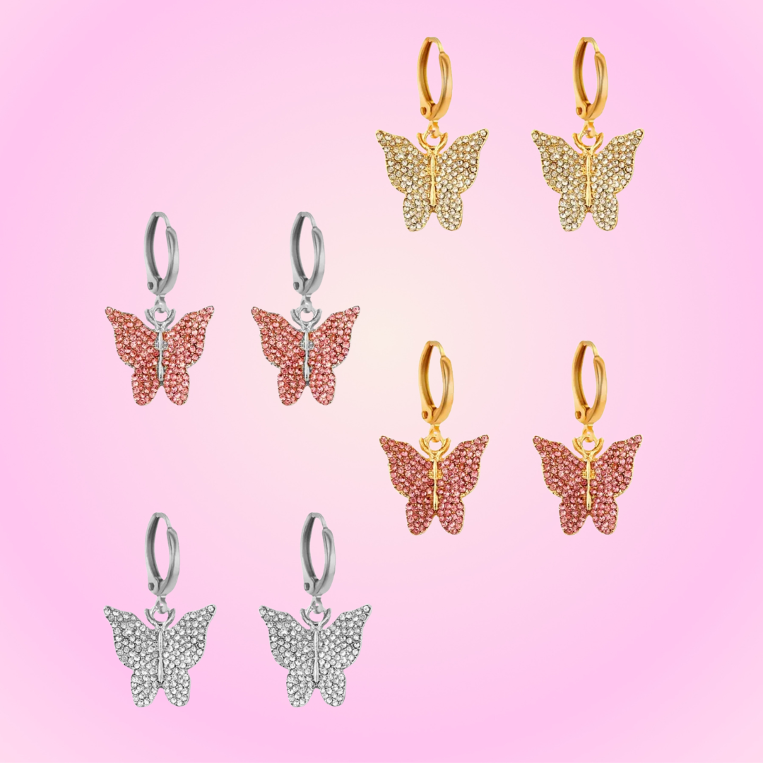 Boucles d'Oreilles Grand Papillon