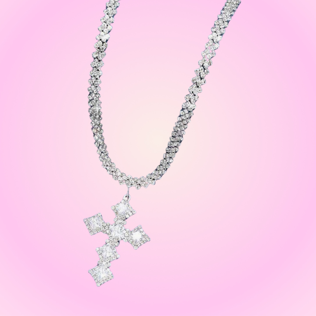 Crystal Cross Necklace