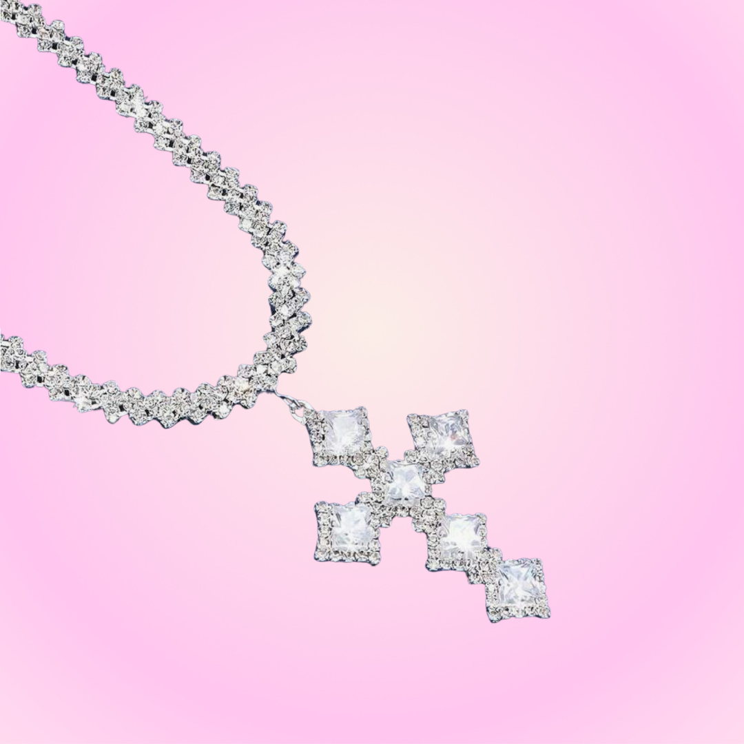 Crystal Cross Necklace