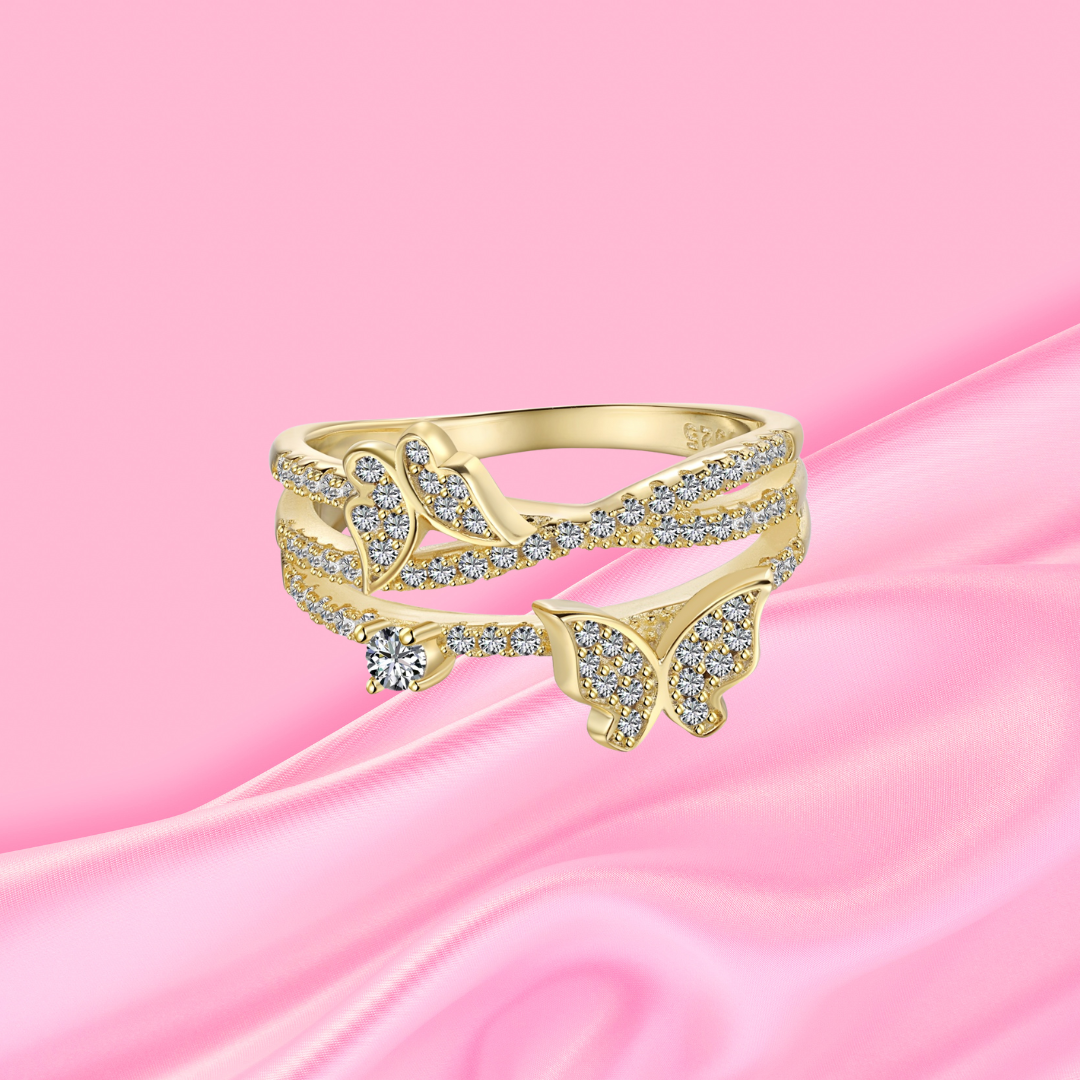 Privé Double Butterfly Ring