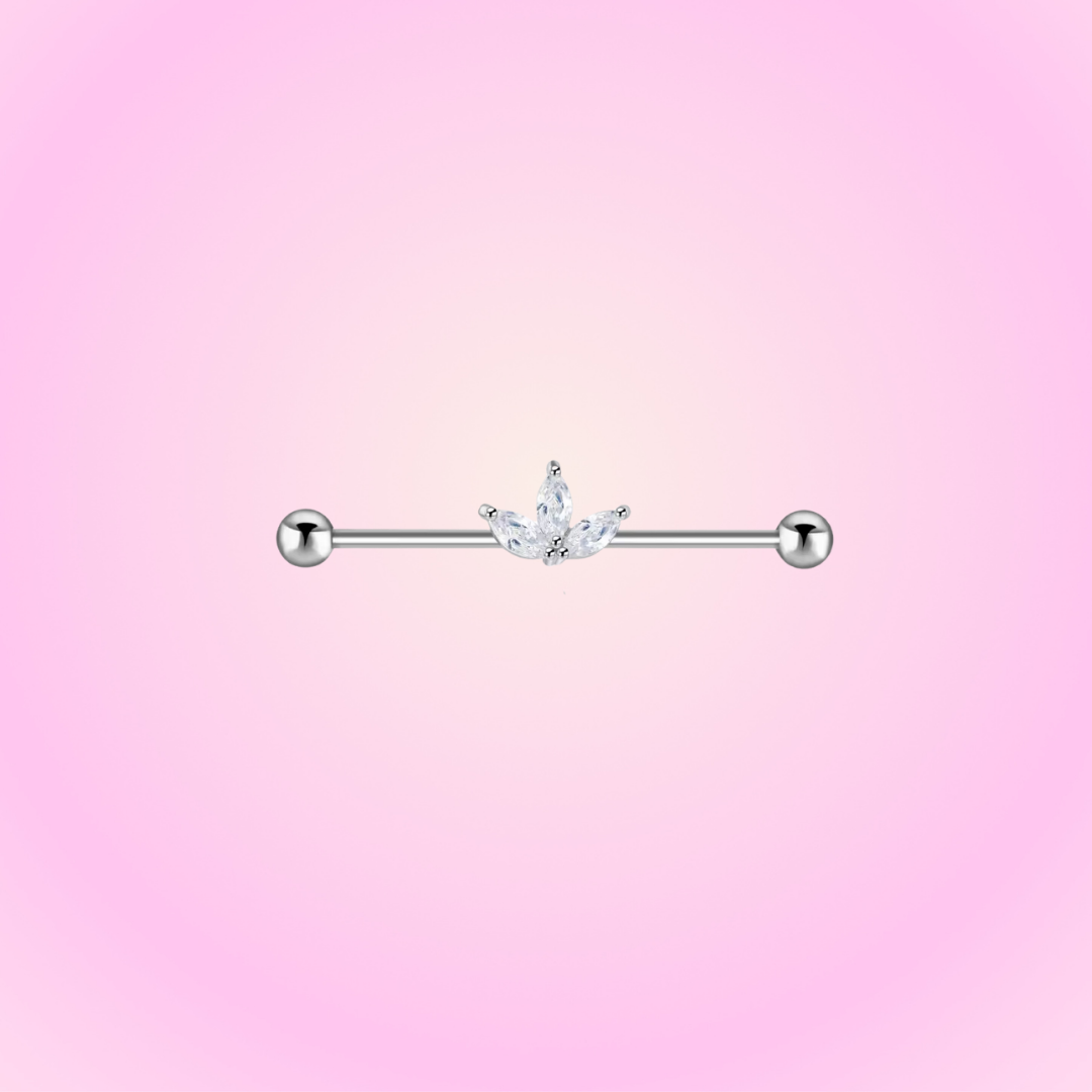 Piercing Industriel Fleur