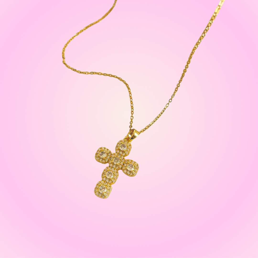 Jewel Cross Necklace