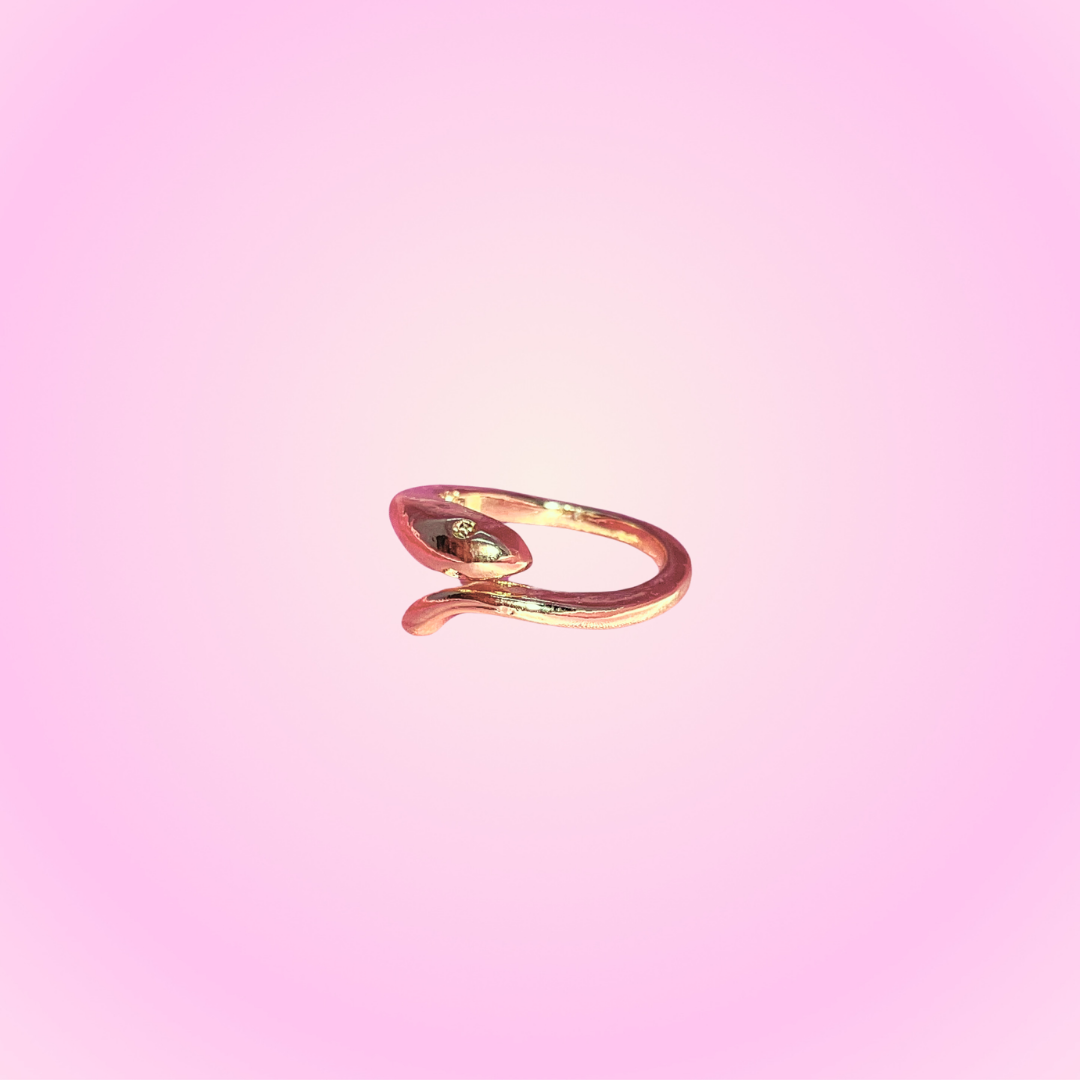 Simple Snake Ring Gold