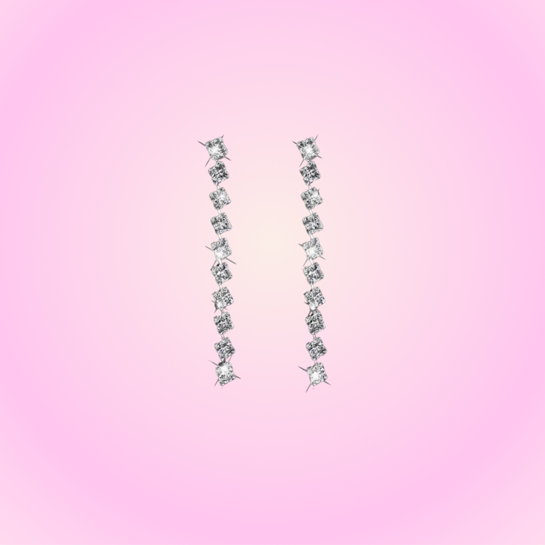 Boucles d'oreilles brillantes