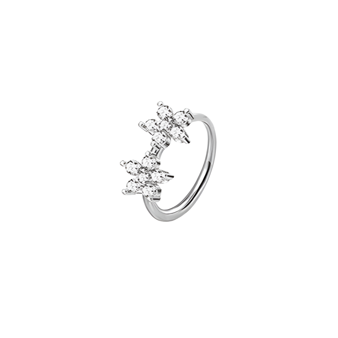 Nose & Ear Piercing Ring Flower