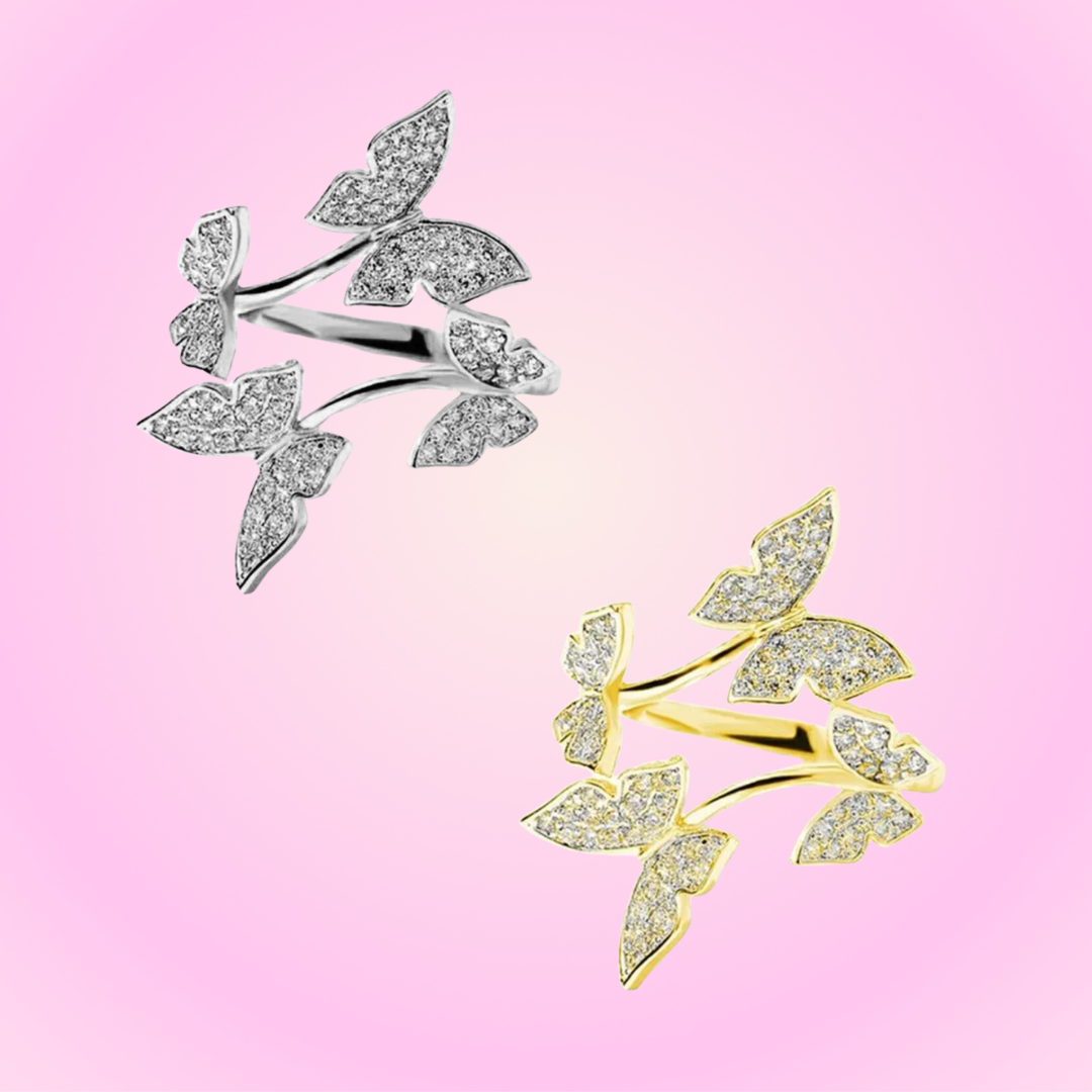 925 Icy Butterfly Ring