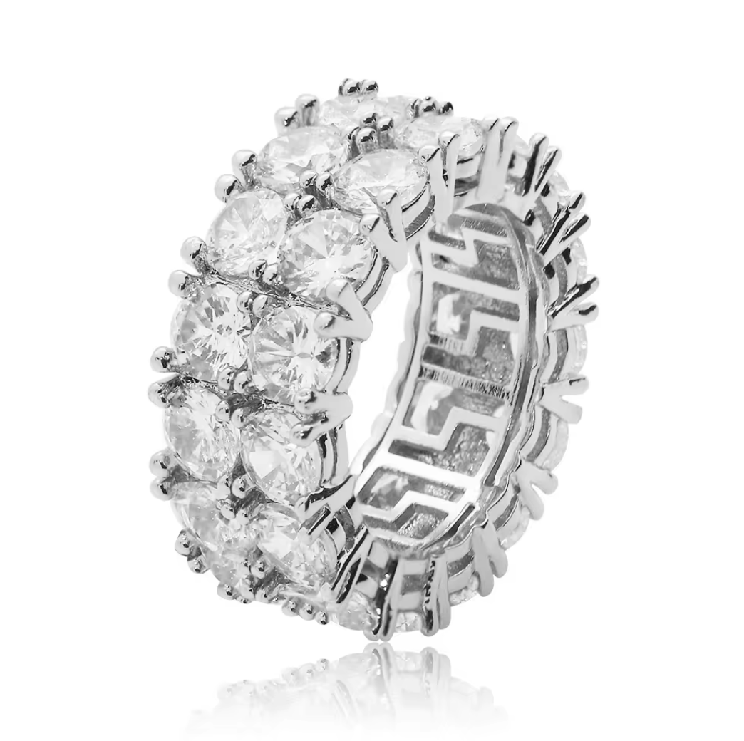 Popcorn Iced Out Ring