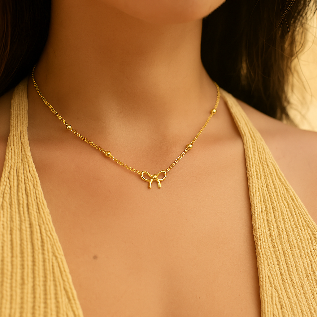 Soft Bow Necklace