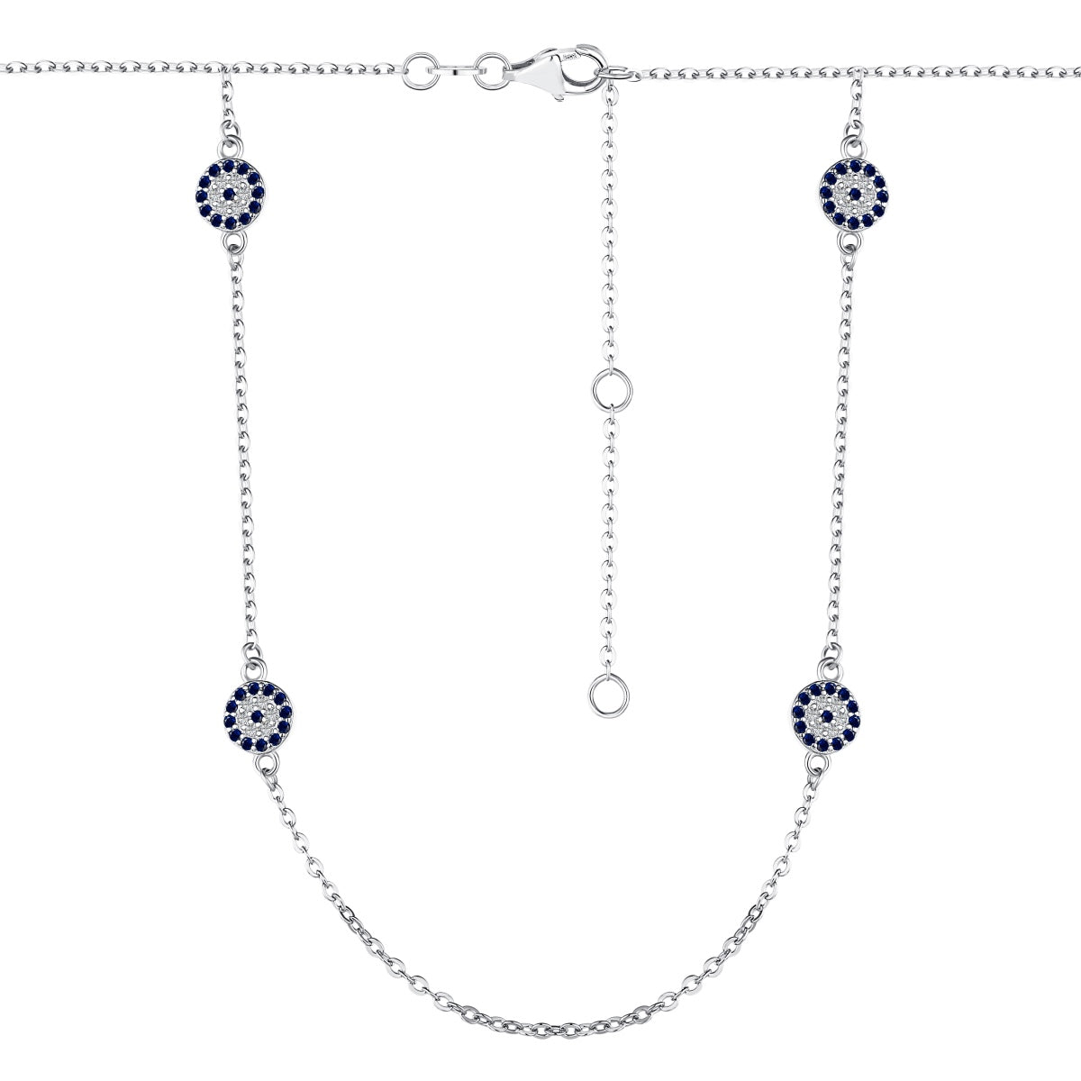 Privé Multi Nazar Sparkle Necklace