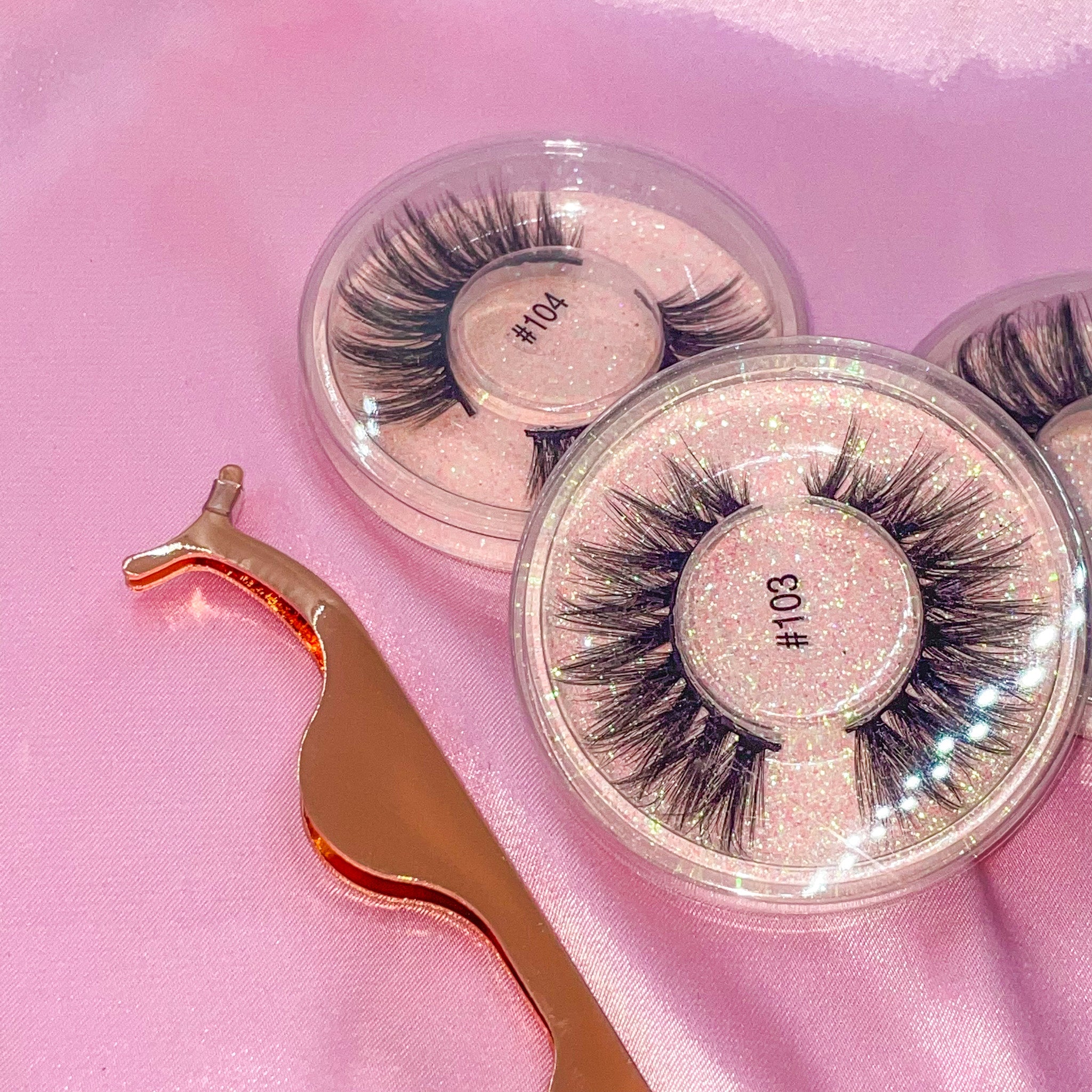 Glittery Lashes Set