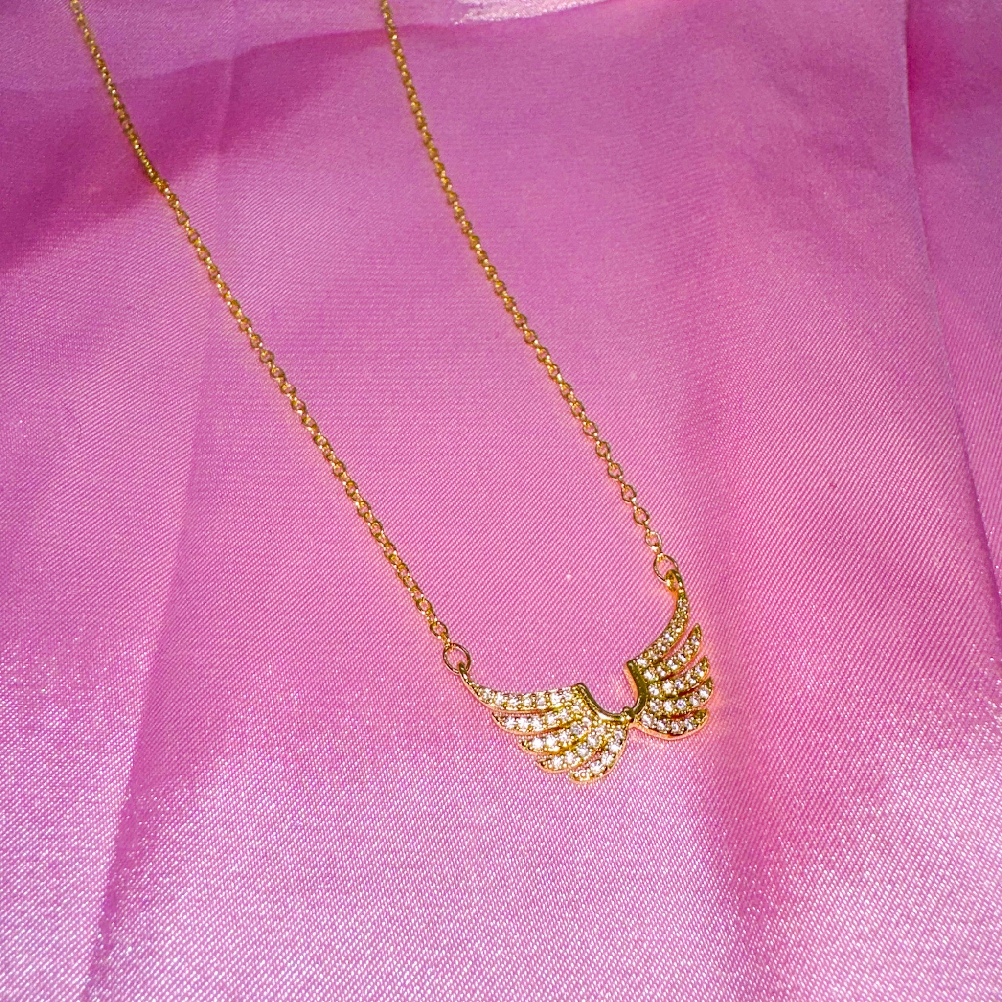 18k Angel Wings Necklace