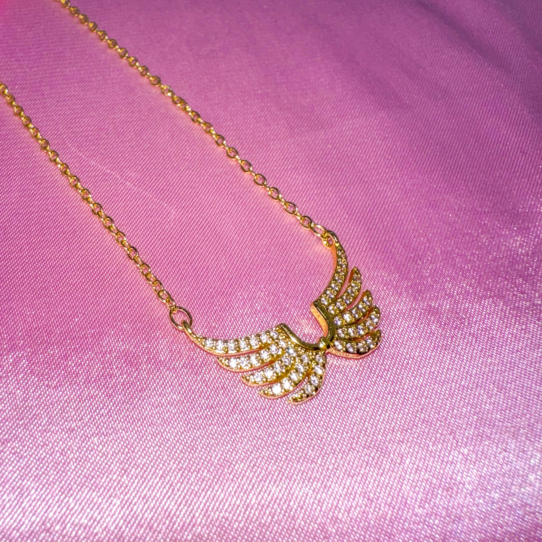 18k Angel Wings Necklace