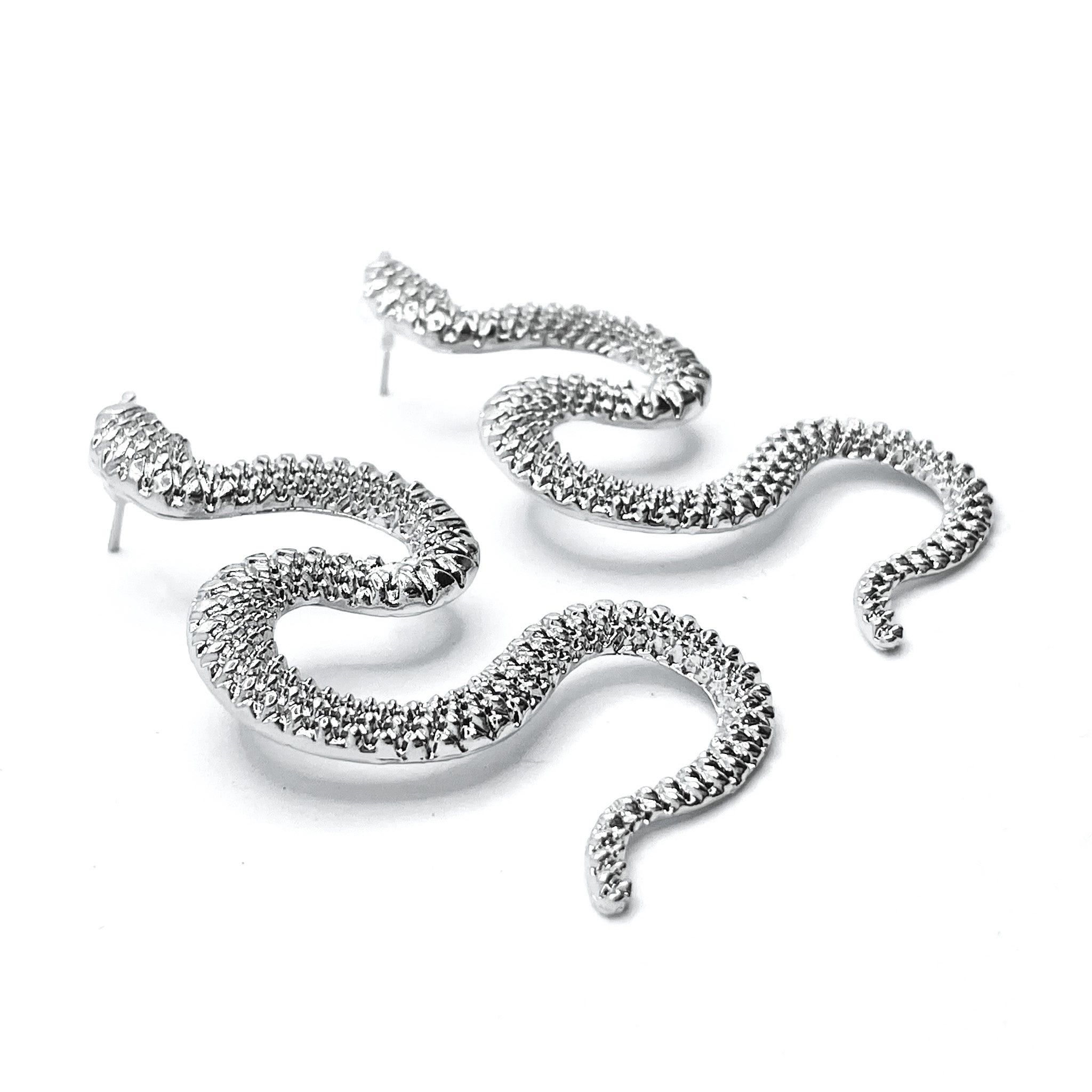 Boucles d'oreilles gros serpent