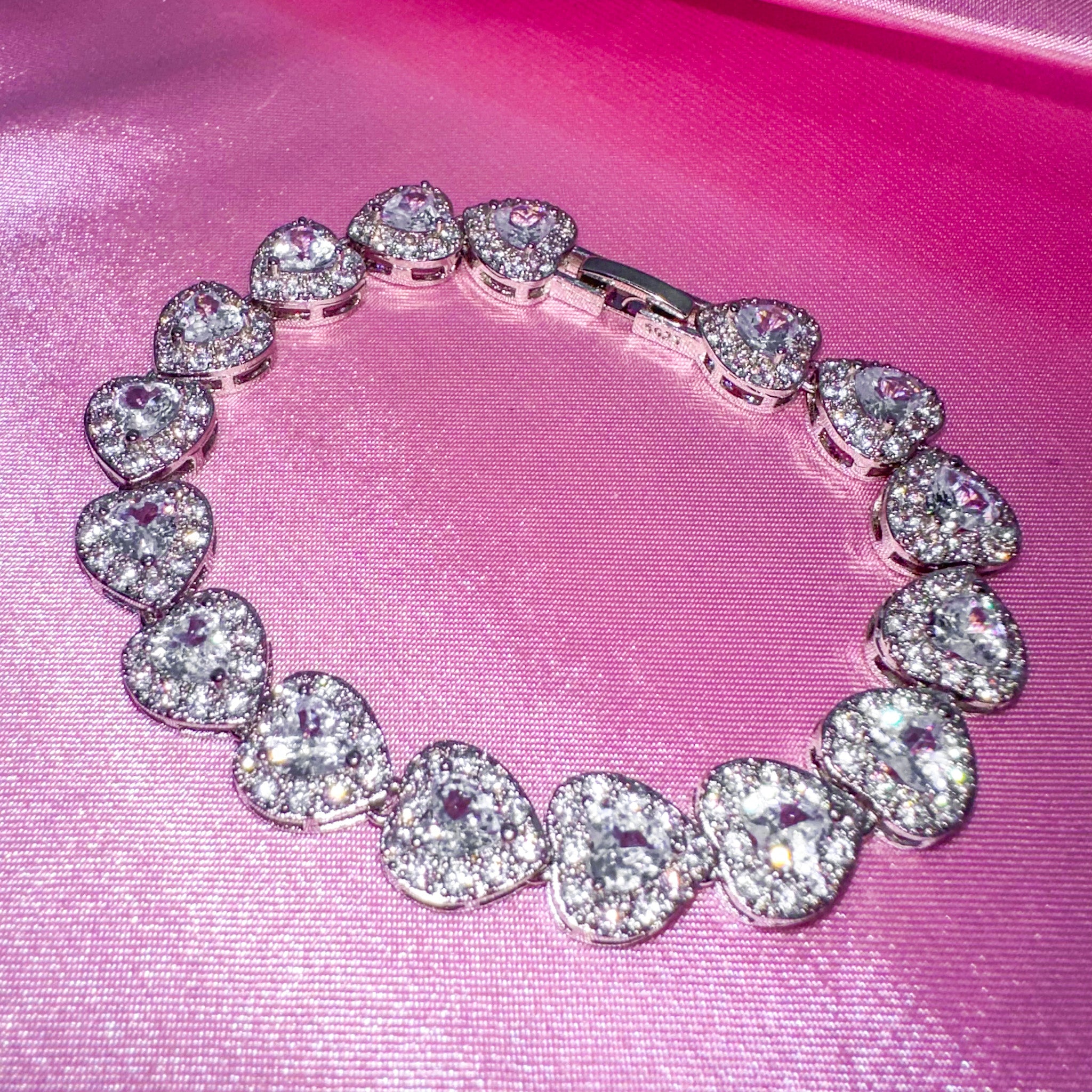 925 Luxury Heart Bracelet