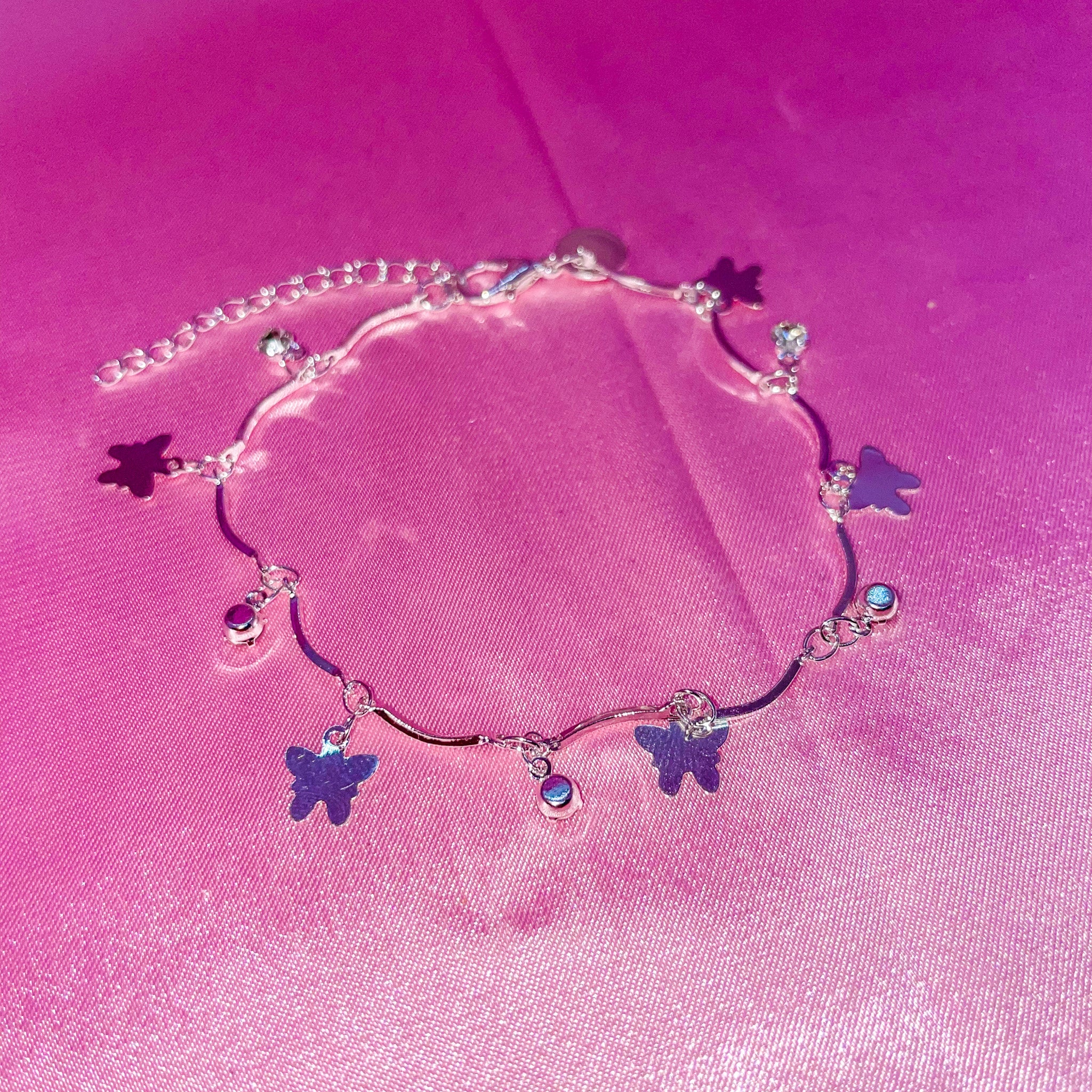 925 Butterfly Charm Bracelet