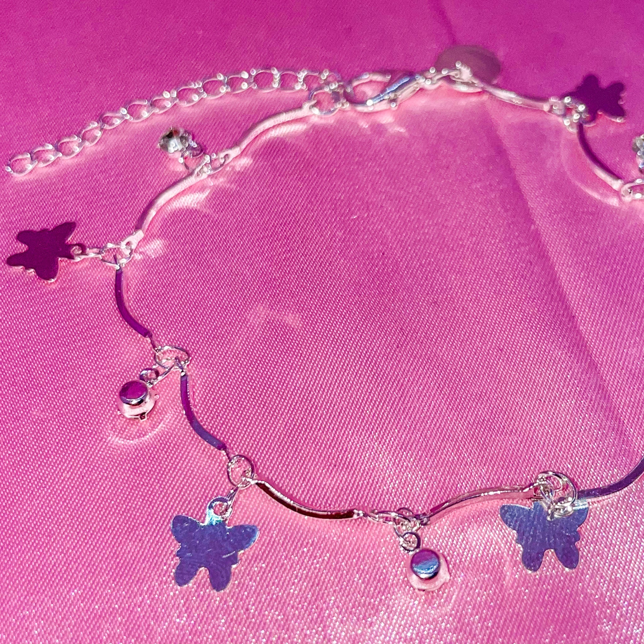 925 Butterfly Charm Bracelet