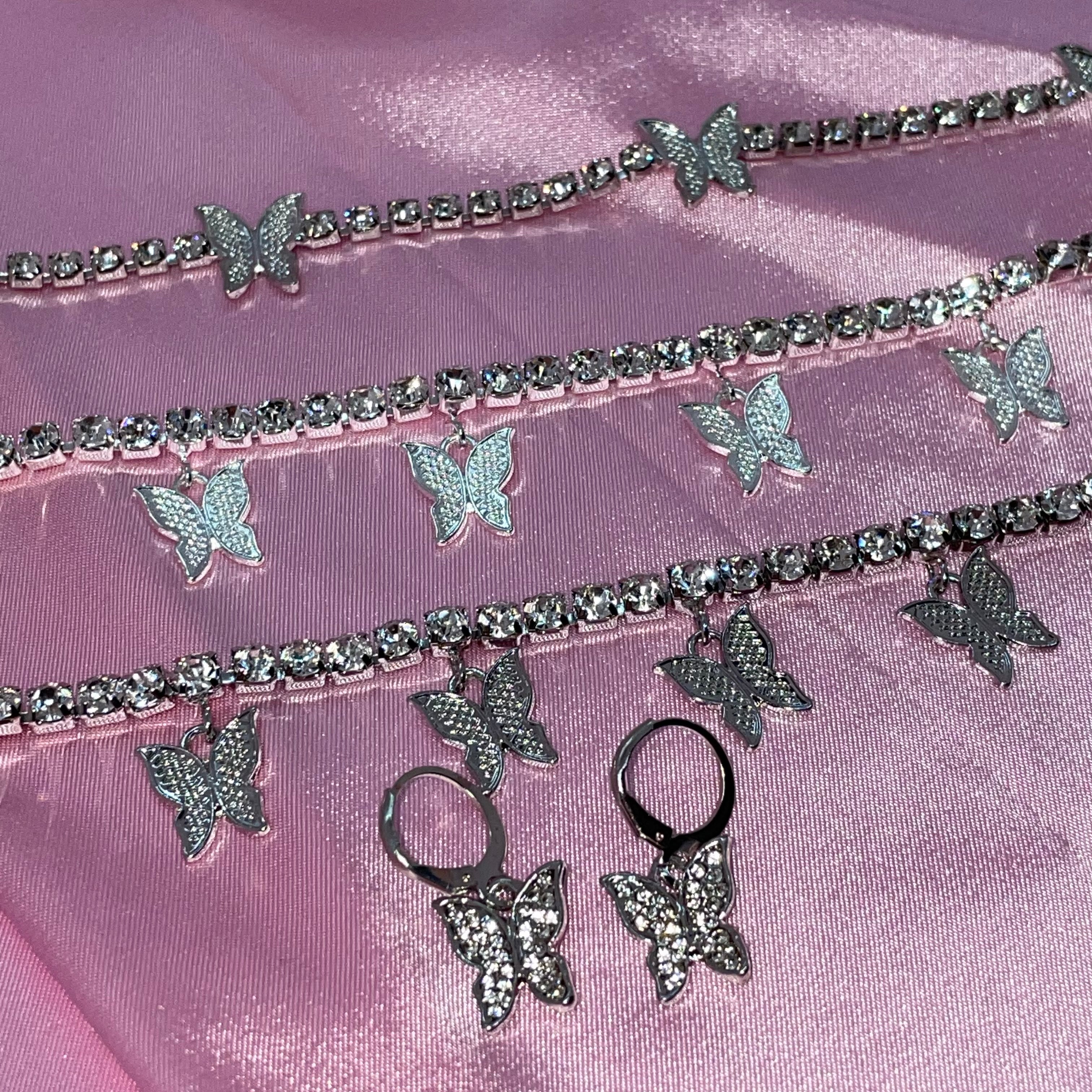 XL Butterfly Iced Out Set